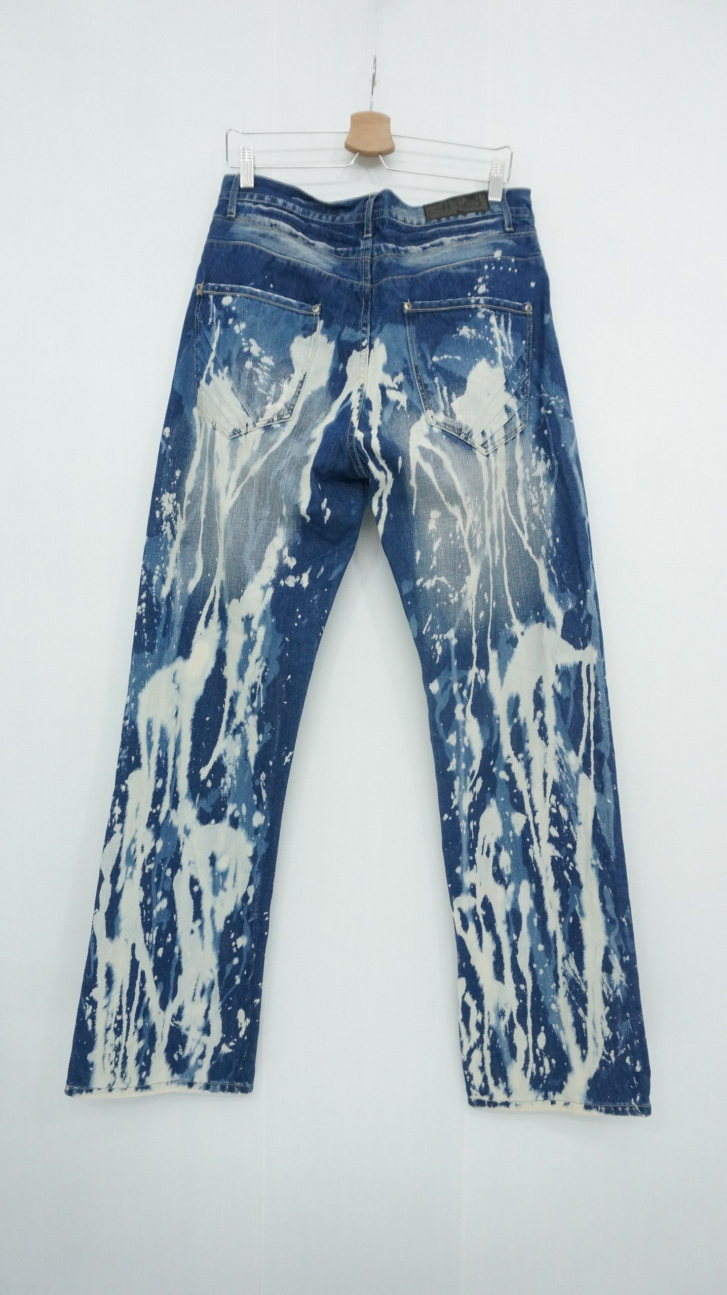 Akademiks 🔥 AKADEMIKS Painter Abstract Distressed Jeans Size US 33 - 2 Thumbnail