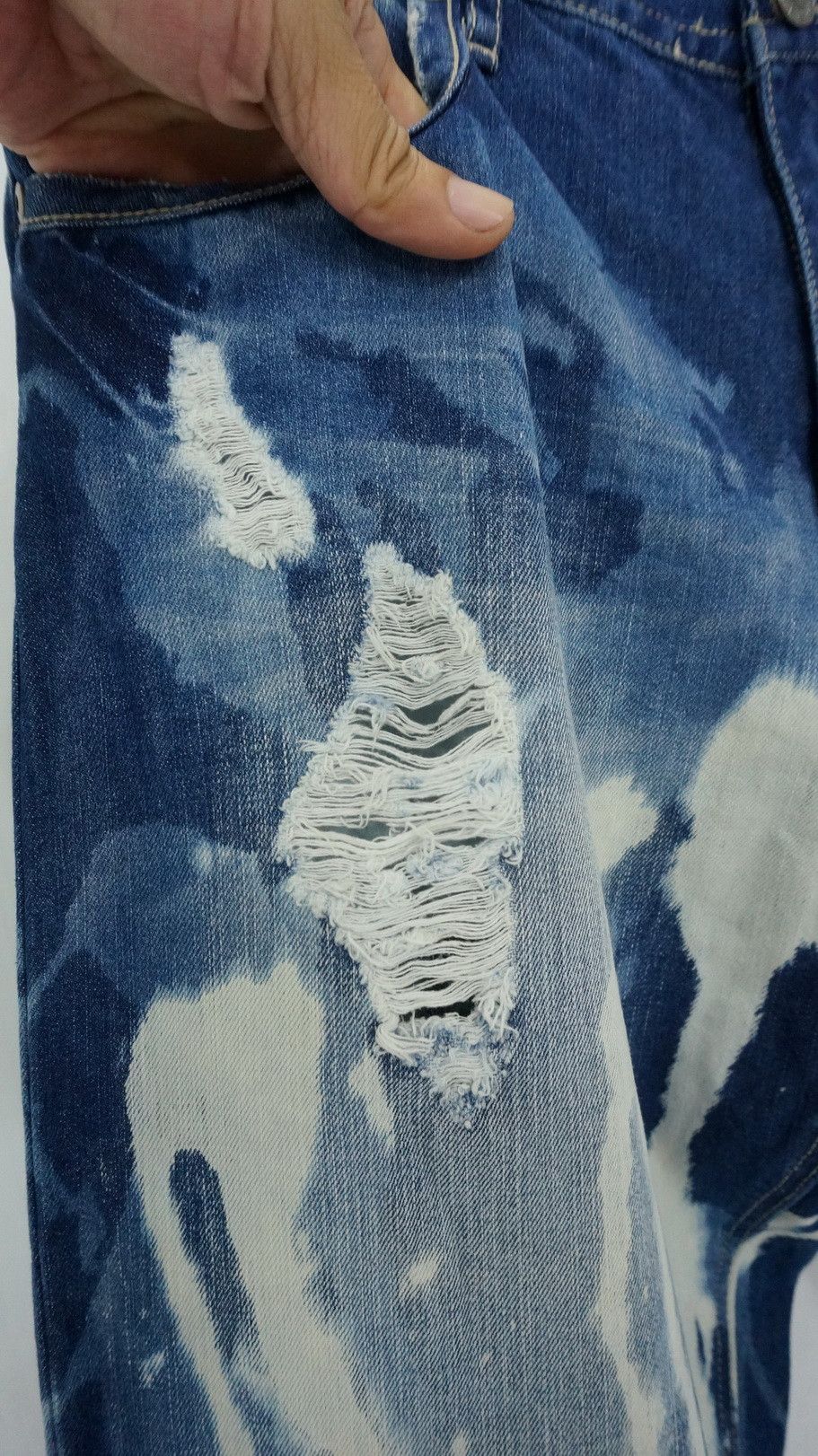 Akademiks 🔥 AKADEMIKS Painter Abstract Distressed Jeans Size US 33 - 8 Thumbnail