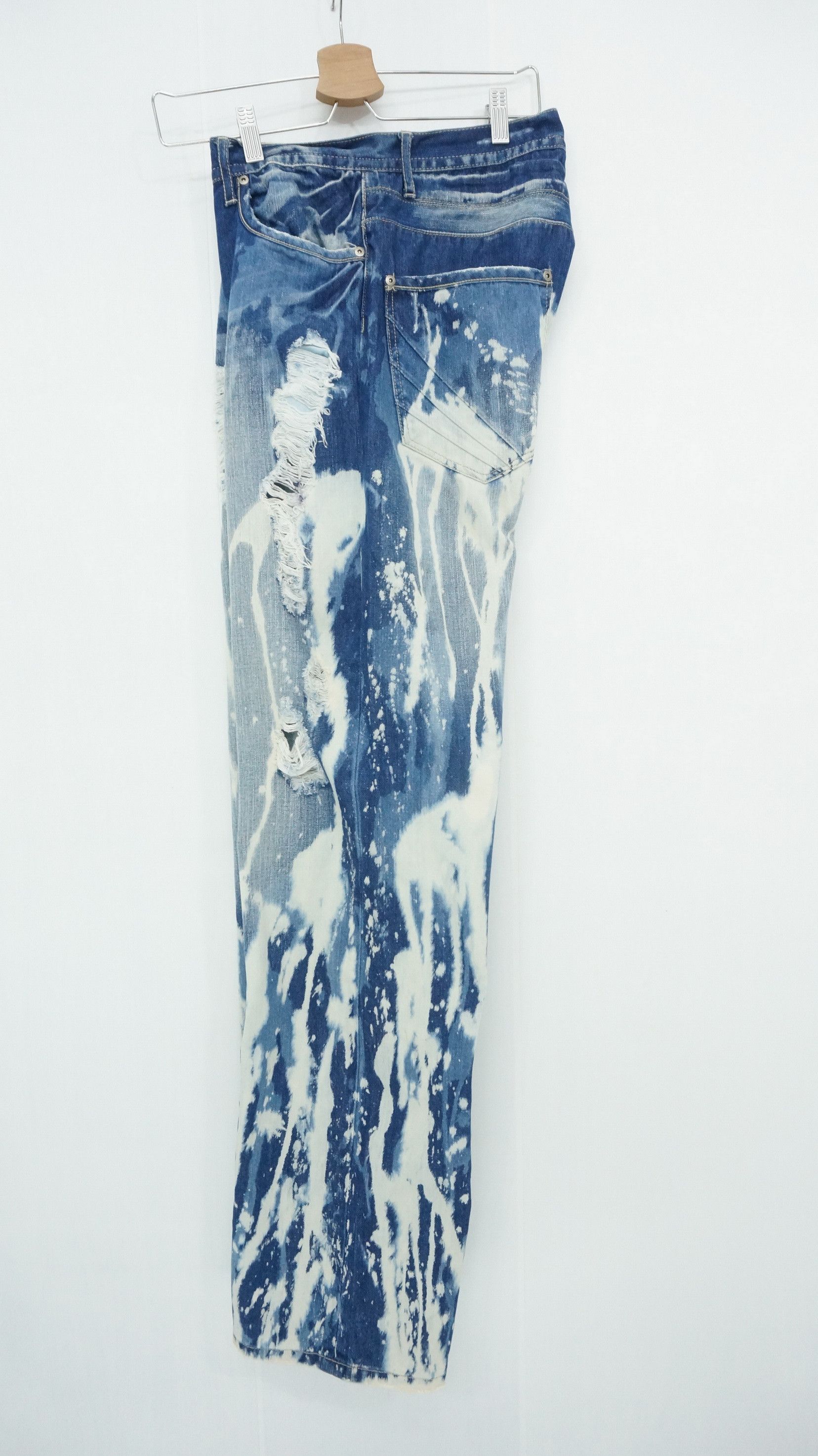 Akademiks 🔥 AKADEMIKS Painter Abstract Distressed Jeans Size US 33 - 3 Thumbnail