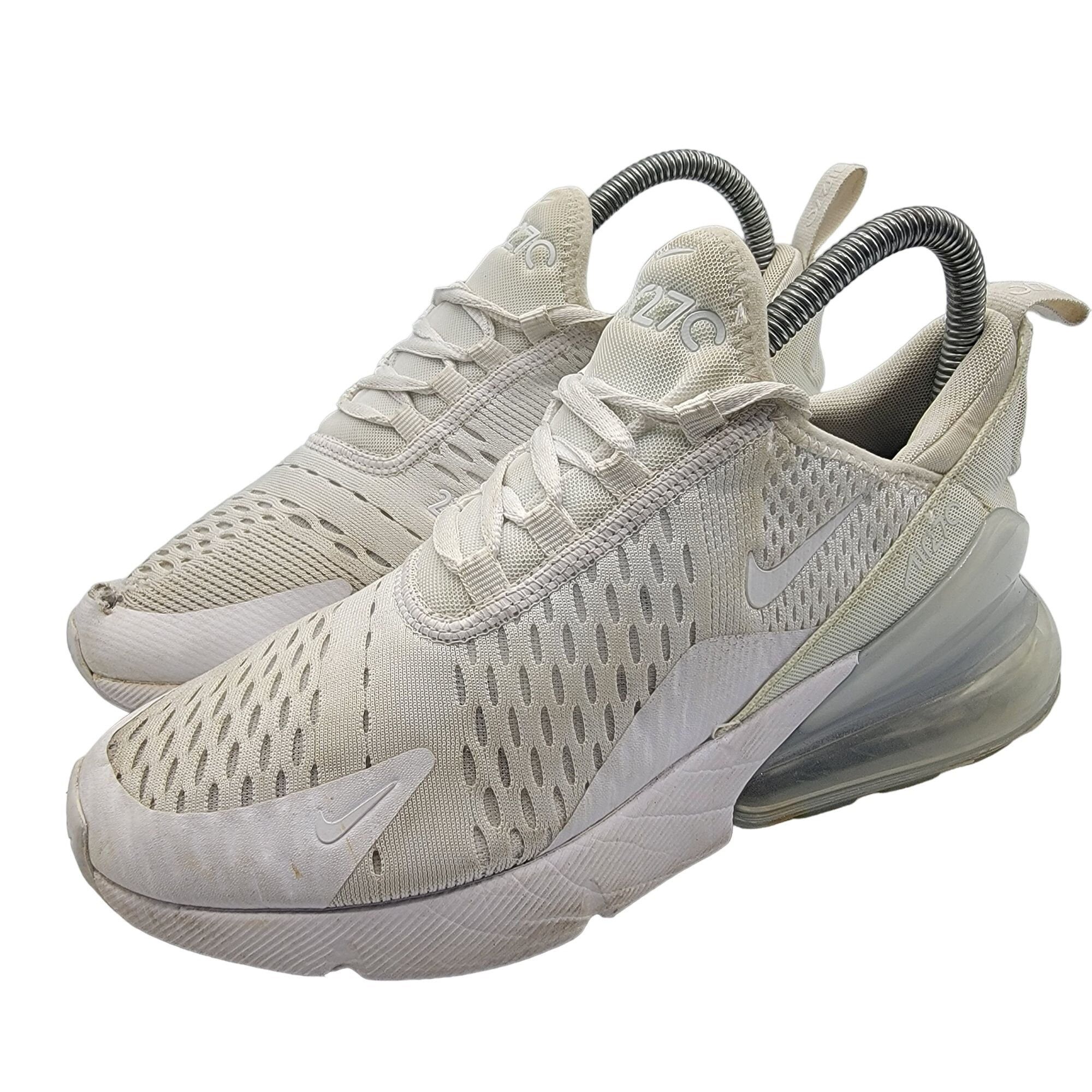 Nike Air Max 270 Womens White Metallic Silver Running Sh