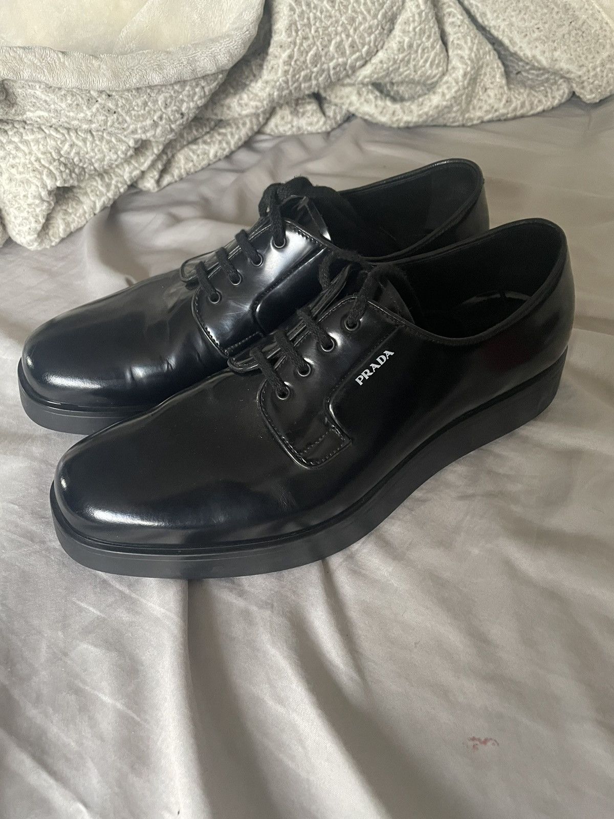 Prada Derby Leather Lace Ups