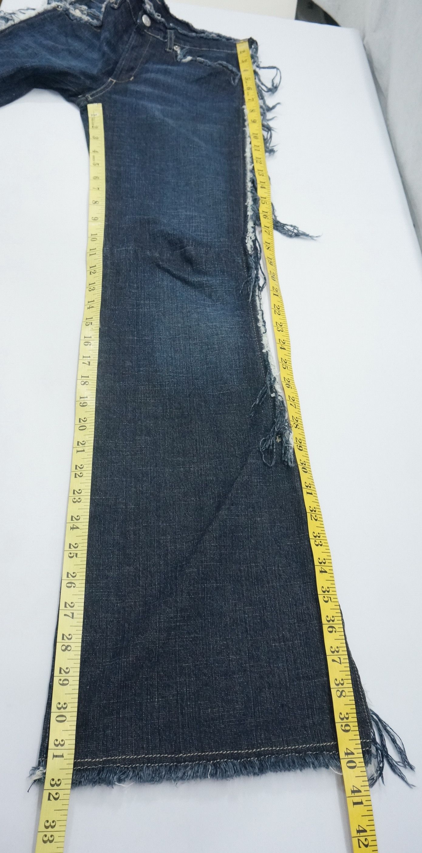 Diesel × Hysteric Glamour Rare🔥Vintage DIESEL Flared Ripped Outseam Women Jeans Size 28" / US 6 / IT 42 - 12 Thumbnail
