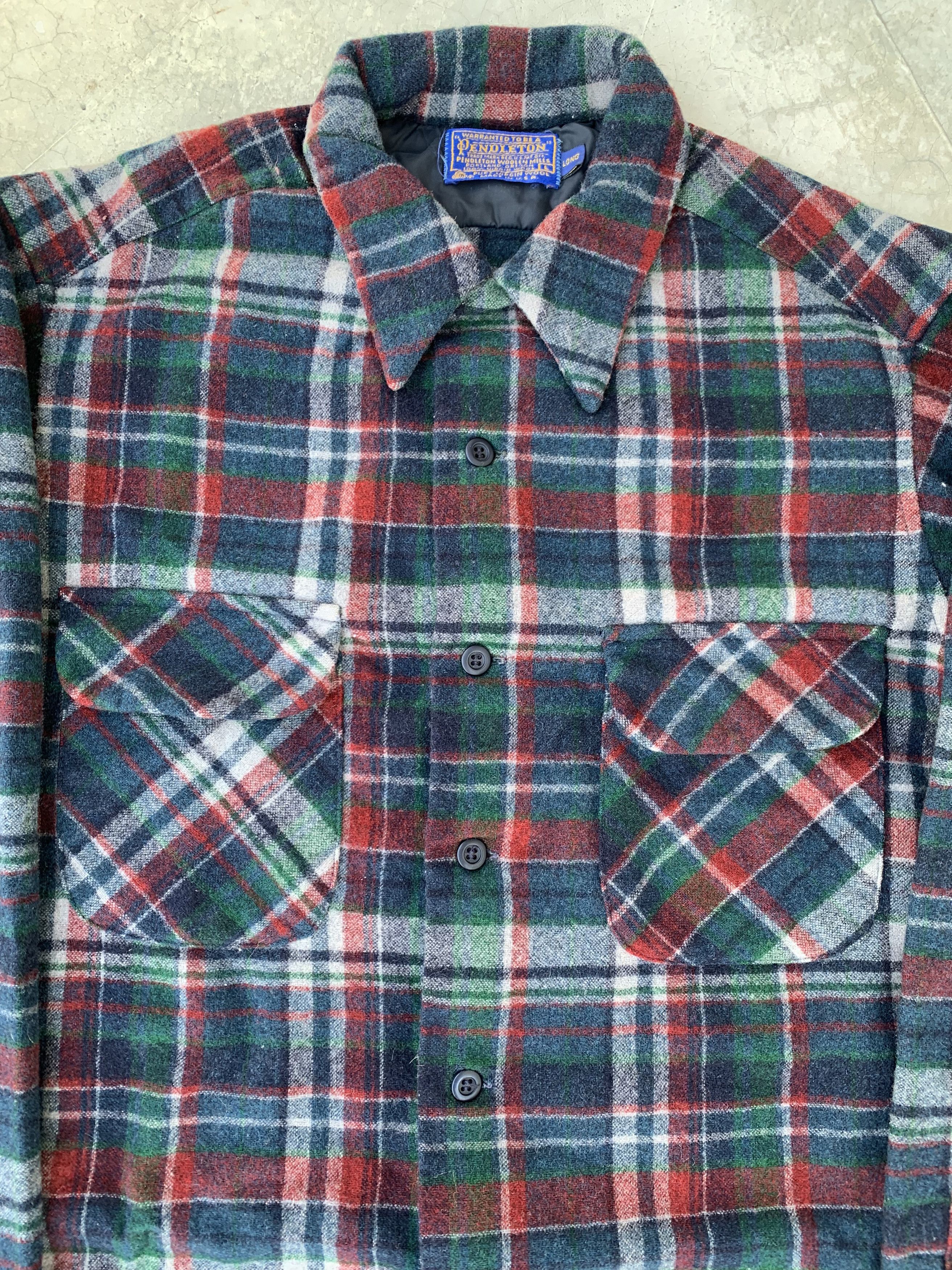 Pendleton Vintage 80s Pendleton Plaid Wool Flannel Blanket Tartan Size US M / EU 48-50 / 2 - 5 Thumbnail