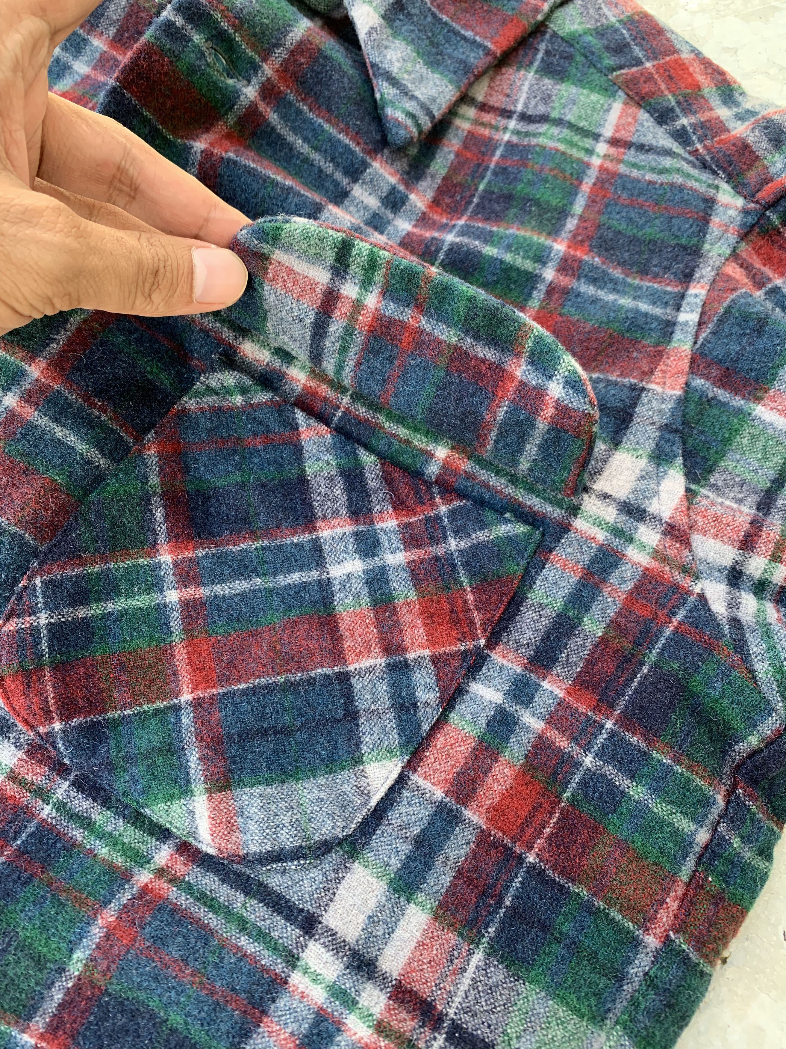 Pendleton Vintage 80s Pendleton Plaid Wool Flannel Blanket Tartan Size US M / EU 48-50 / 2 - 12 Thumbnail