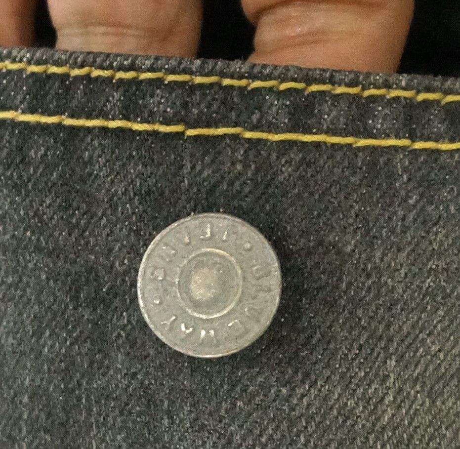 Japanese Brand 🔥 BLUEWAY Nippon Vintage Worn Distressed Flared Jeans Size US 32 / EU 48 - 11 Thumbnail