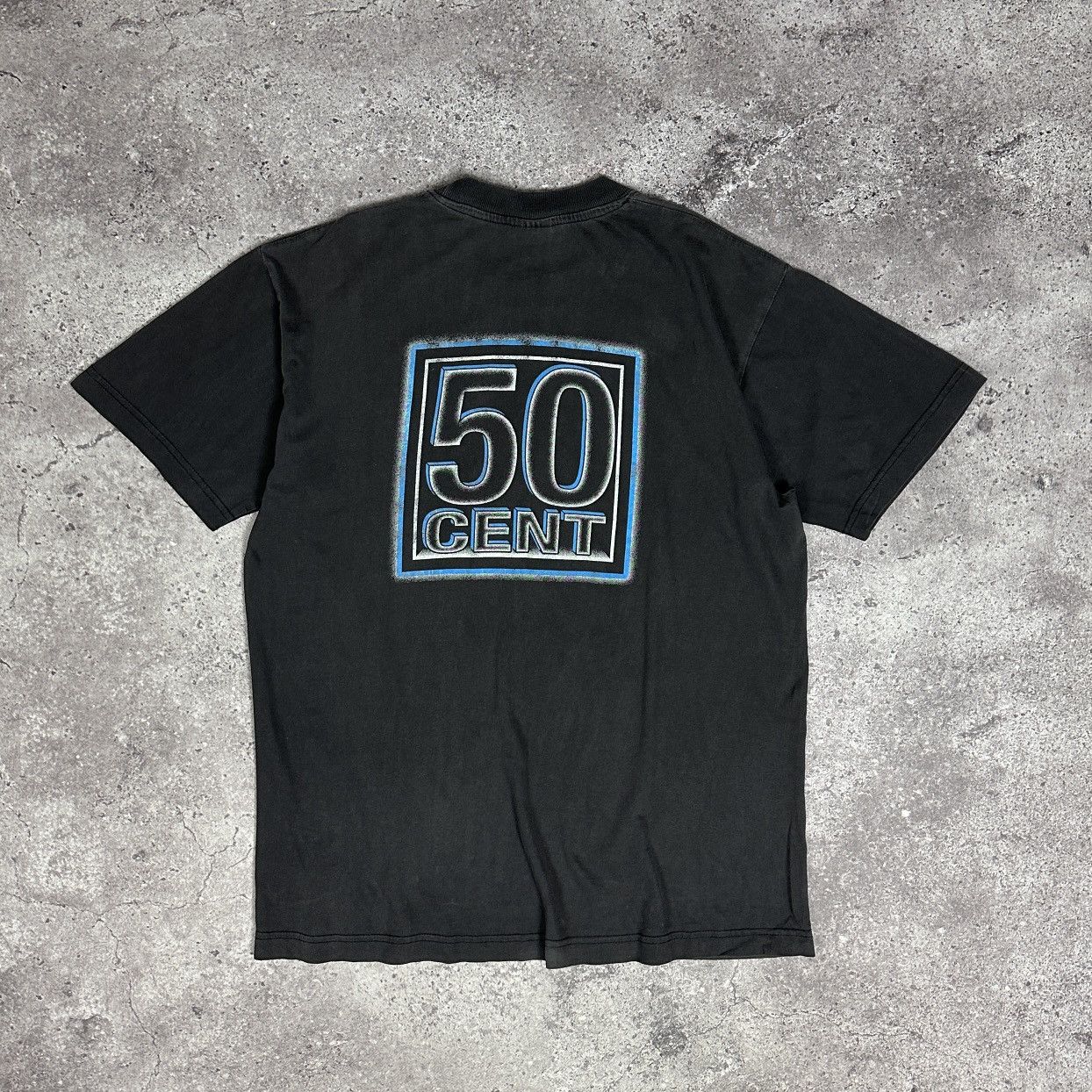 50 Cent Vintage 90s 50 Cent Washed distressed tee OG Rap y2k Gangsta Size US L / EU 52-54 / 3 - 2 Thumbnail