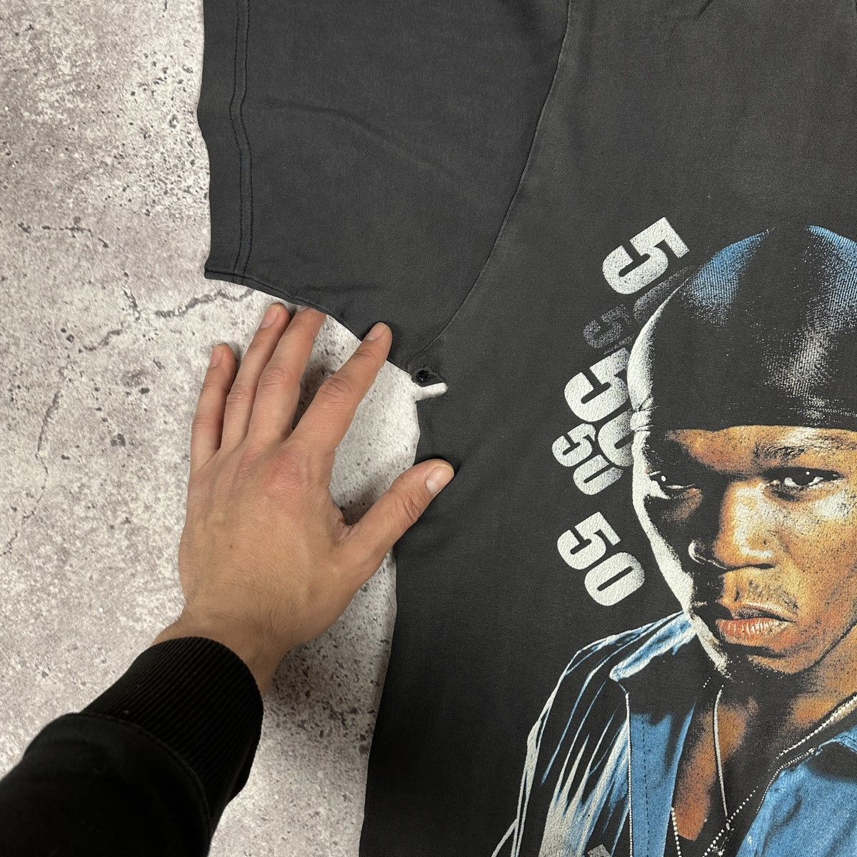 50 Cent Vintage 90s 50 Cent Washed distressed tee OG Rap y2k Gangsta Size US L / EU 52-54 / 3 - 13 Thumbnail