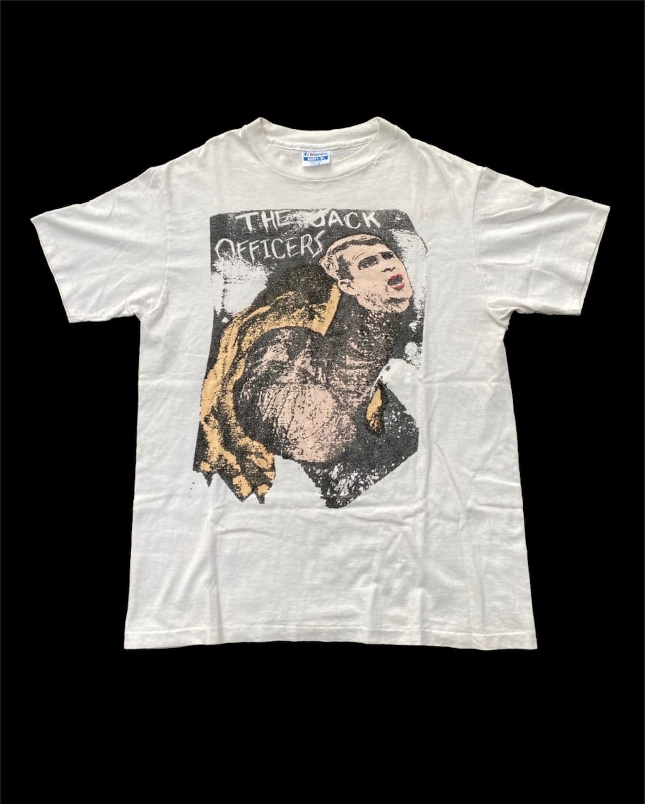 image of Vintage Butthole Surfers Jackofficer 90’S T-Shirt in White, Men's (Size Large)