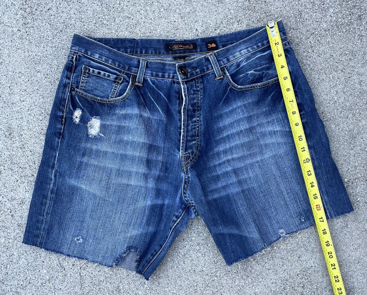 Christian Audigier × Ed Hardy × Von Dutch Ed Hardy by Christian Audigier Jean Shorts Cut Off Jorts Size US 36 / EU 52 - 5 Thumbnail