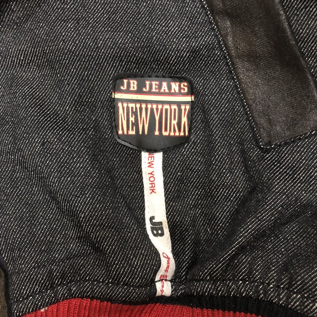 Japanese Brand New York JB jeans OVER PRINT varsity denim Size US L / EU 52-54 / 3 - 4 Thumbnail