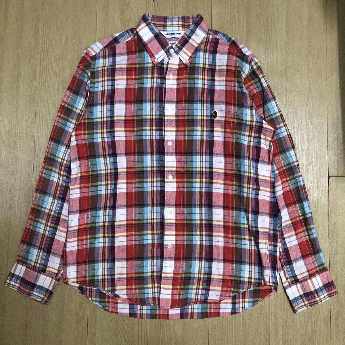 Bape Bape A Bathing Ape Plaid Flannel Size US L / EU 52-54 / 3 - 1 Thumbnail