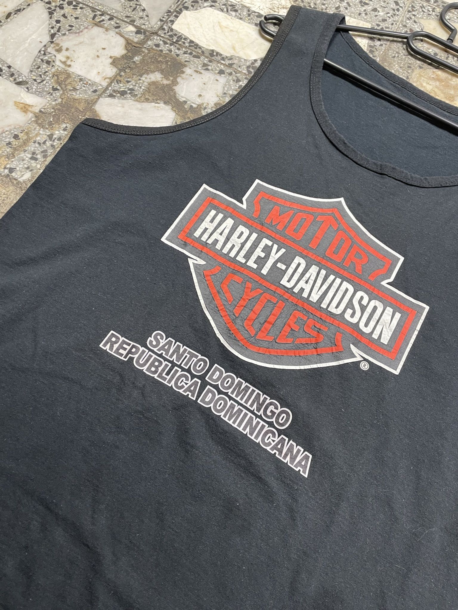 Harley Davidson × Vintage VINTAGE HARLEY DAVIDSON HD MOTORCYCLES BLACK 90S TANK TOP Size US XL / EU 56 / 4 - 2 Thumbnail