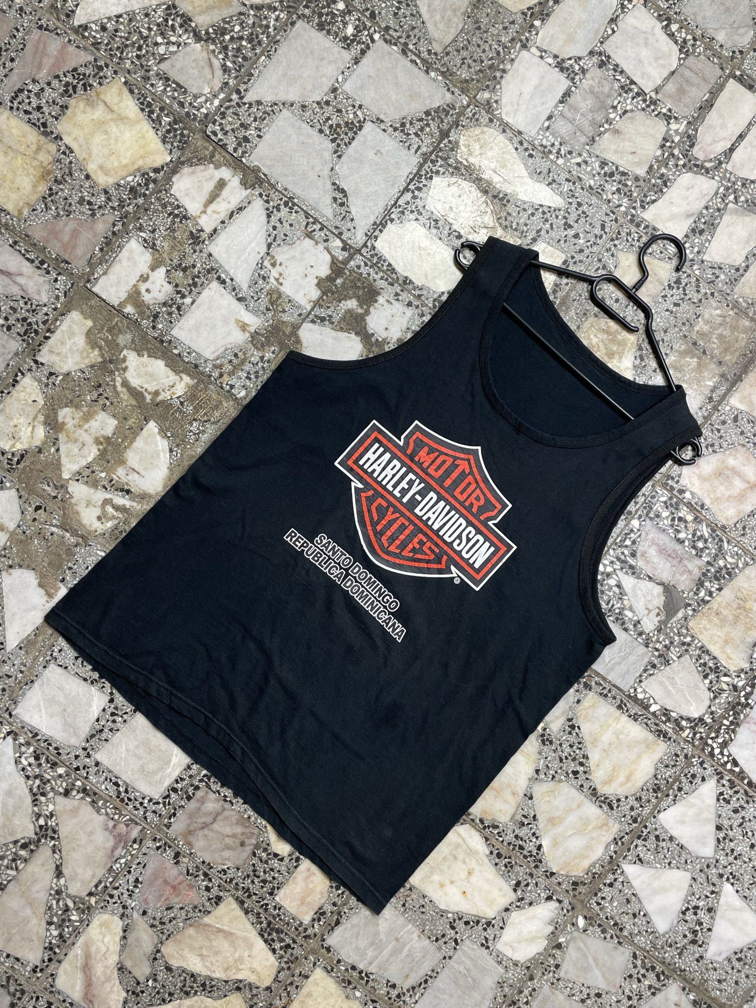 Harley Davidson × Vintage VINTAGE HARLEY DAVIDSON HD MOTORCYCLES BLACK 90S TANK TOP Size US XL / EU 56 / 4 - 1 Thumbnail