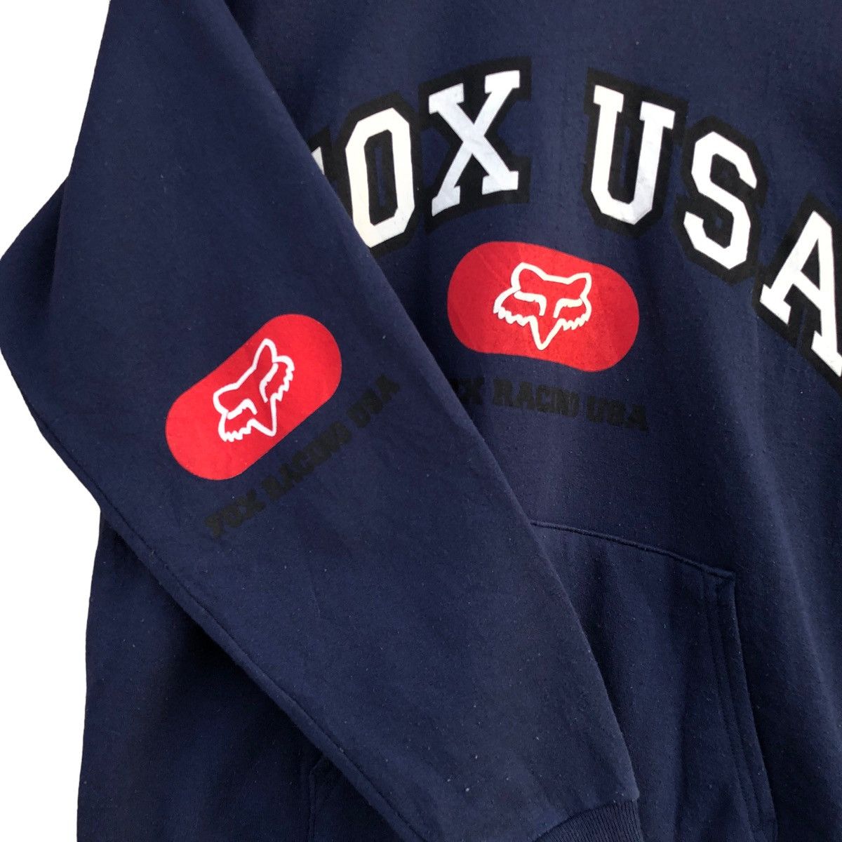 Fox Racing × Vintage Vintage 90s Fox Racing Hoodie Size US S / EU 44-46 / 1 - 4 Thumbnail