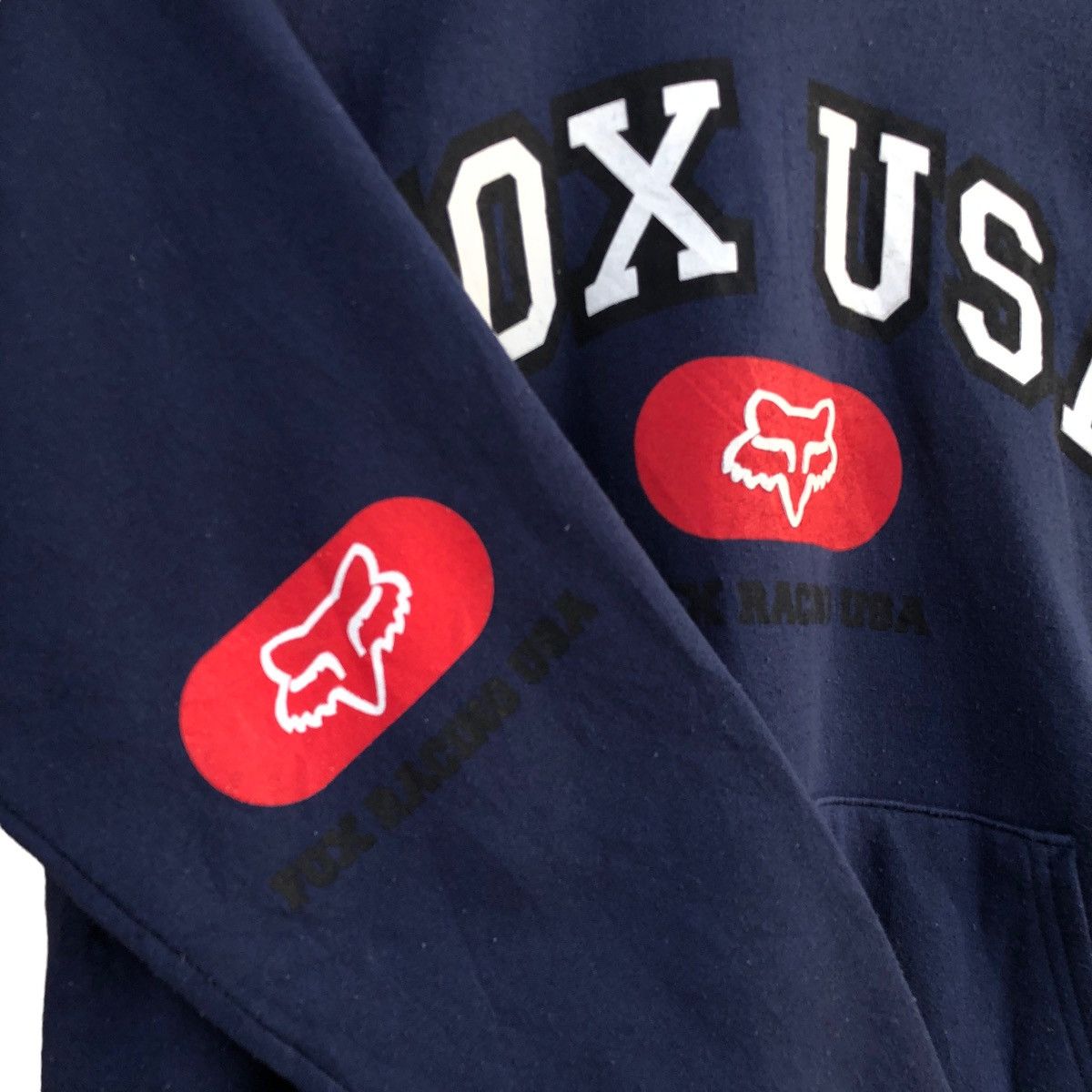 Fox Racing × Vintage Vintage 90s Fox Racing Hoodie Size US S / EU 44-46 / 1 - 3 Thumbnail