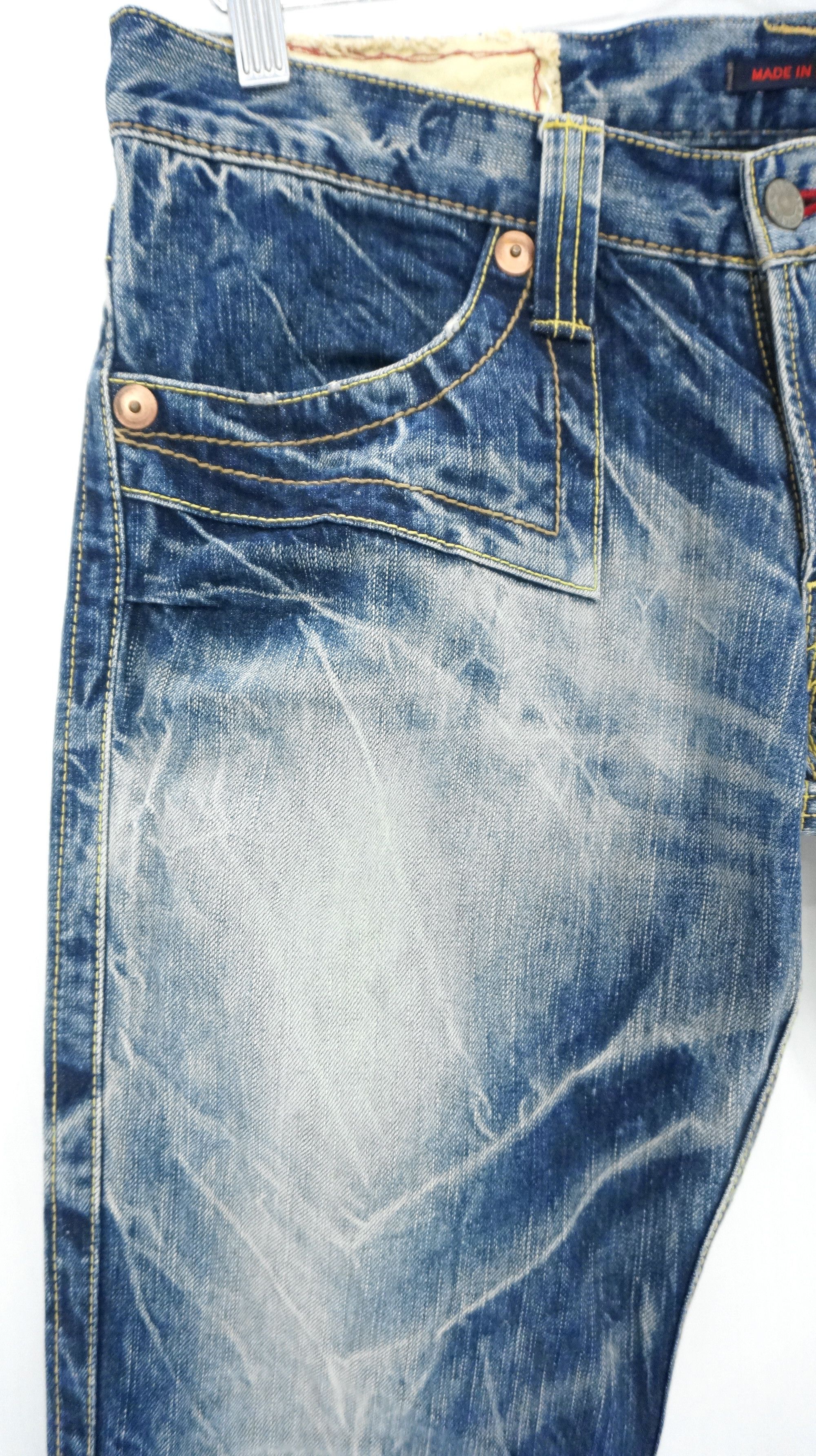 Hysteric Glamour × Tornado Mart × Vintage 🔥Fire Flare🔥 BLUEWAY Nippon Made Vintage Acid Wash Jeans Size US 32 / EU 48 - 5 Thumbnail