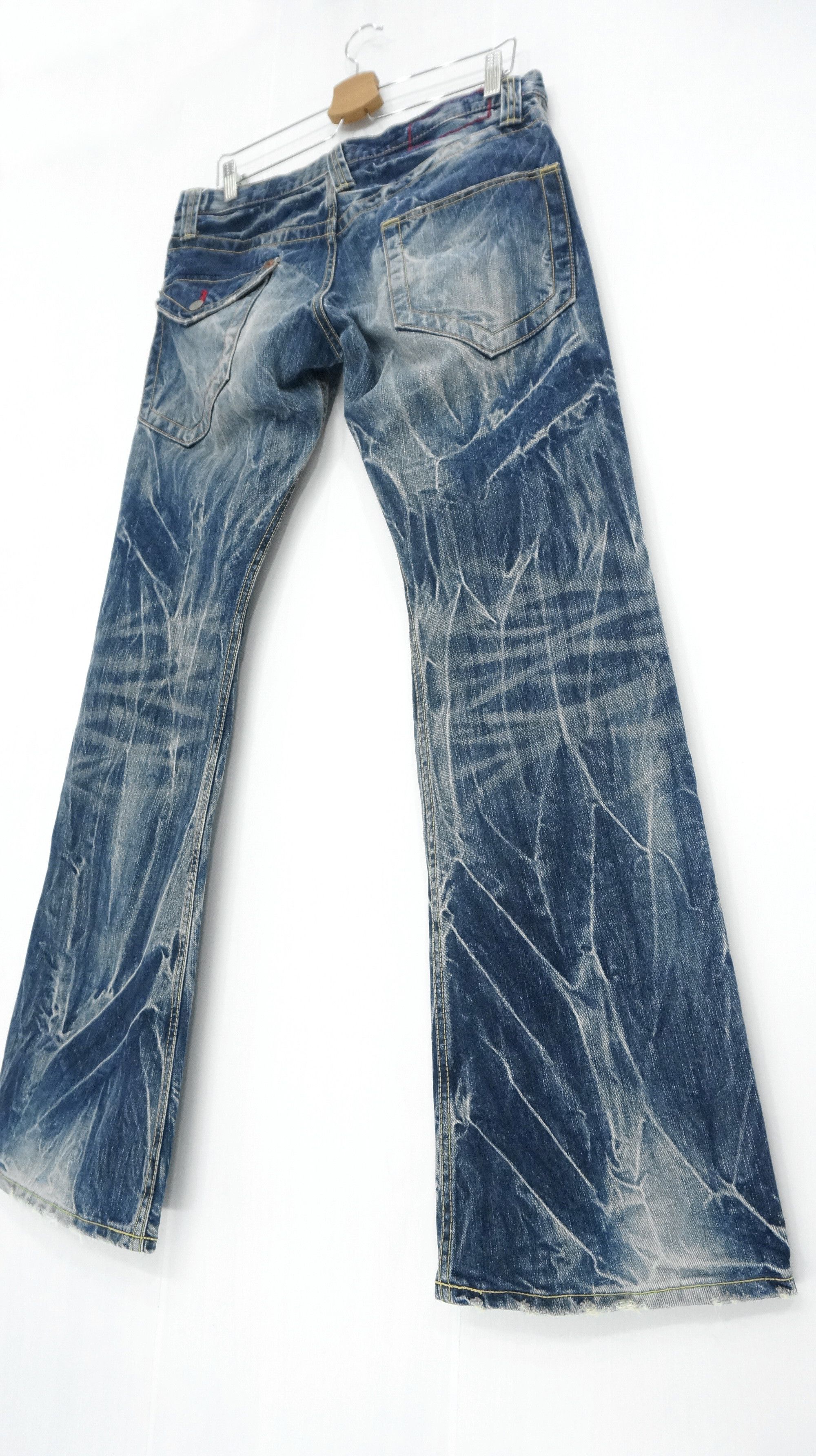 Hysteric Glamour × Tornado Mart × Vintage 🔥Fire Flare🔥 BLUEWAY Nippon Made Vintage Acid Wash Jeans Size US 32 / EU 48 - 1 Thumbnail