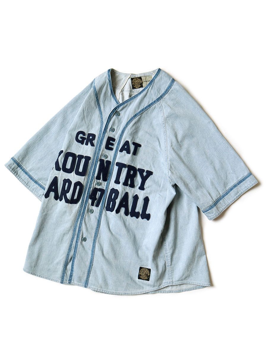 Kapital Kountry appliqué-lettering Baseball Shirt - Farfetch