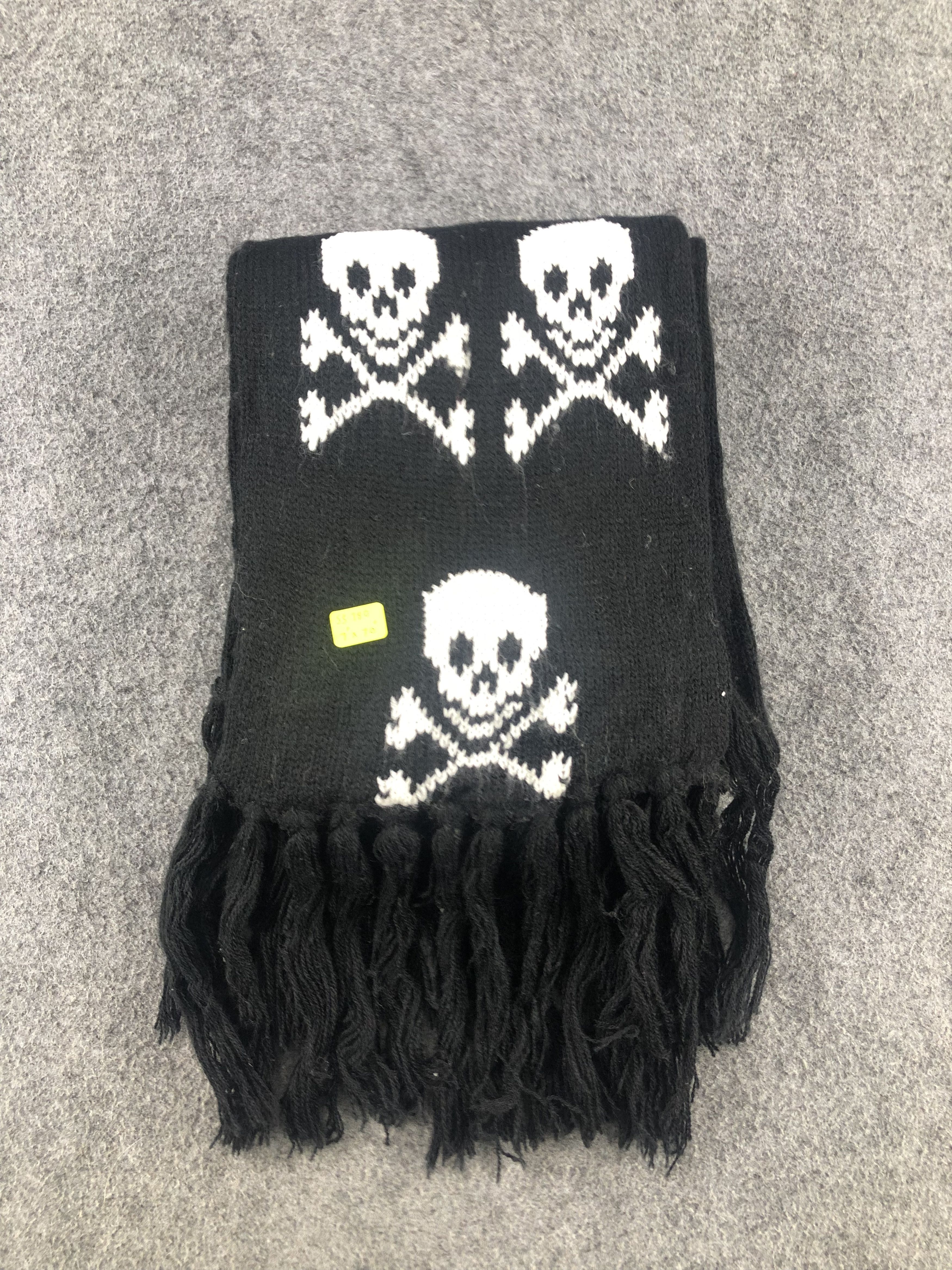 Vintage Skulls Winter Scarf / Muffler / Neckwear Size ONE SIZE - 6 Thumbnail