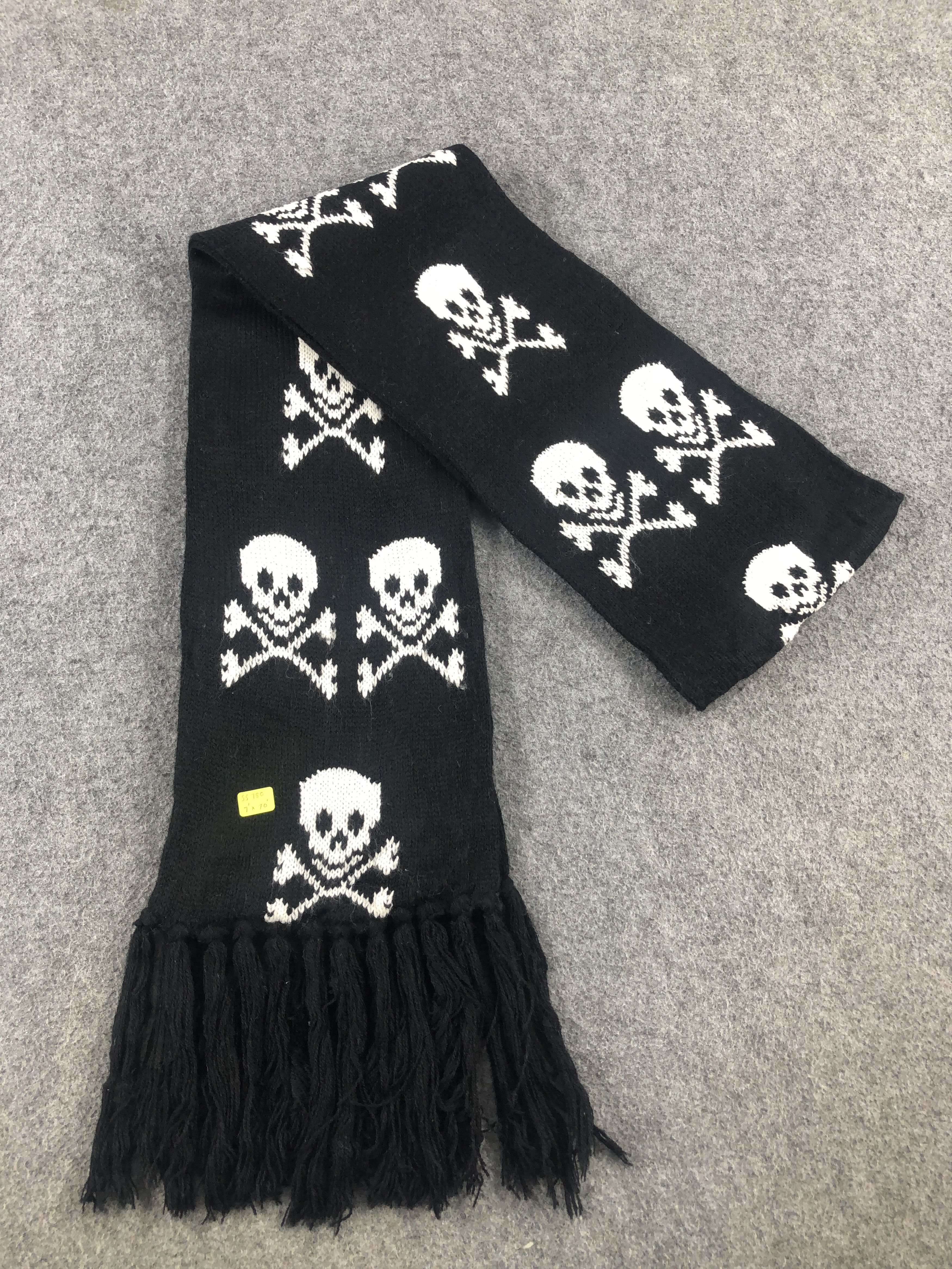 Vintage Skulls Winter Scarf / Muffler / Neckwear Size ONE SIZE - 5 Thumbnail