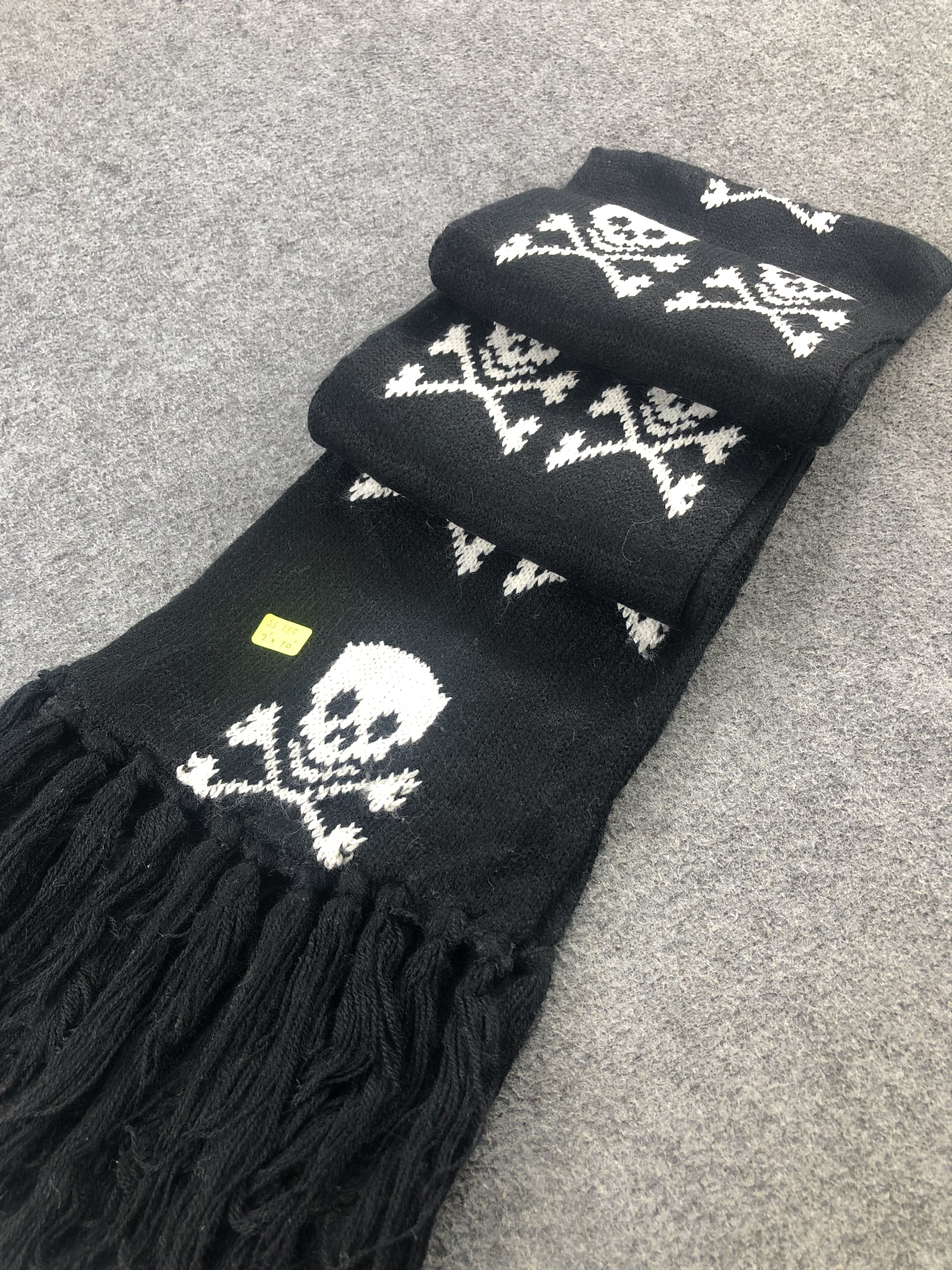 Vintage Skulls Winter Scarf / Muffler / Neckwear Size ONE SIZE - 2 Thumbnail