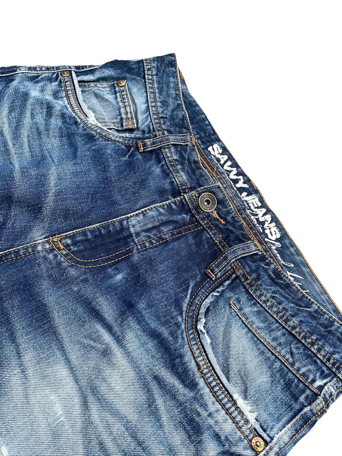 Other Savvy Jeans Aging Distresed Denim Size US 33 - 7 Thumbnail