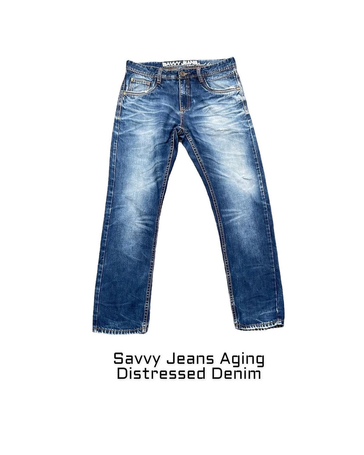 Savvy Jeans Aging Distresed Denim