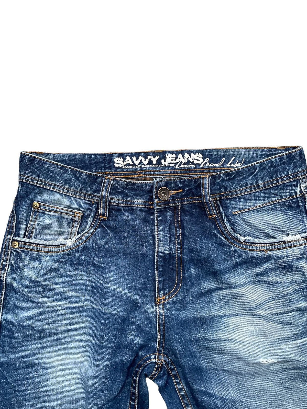 Other Savvy Jeans Aging Distresed Denim Size US 33 - 6 Thumbnail