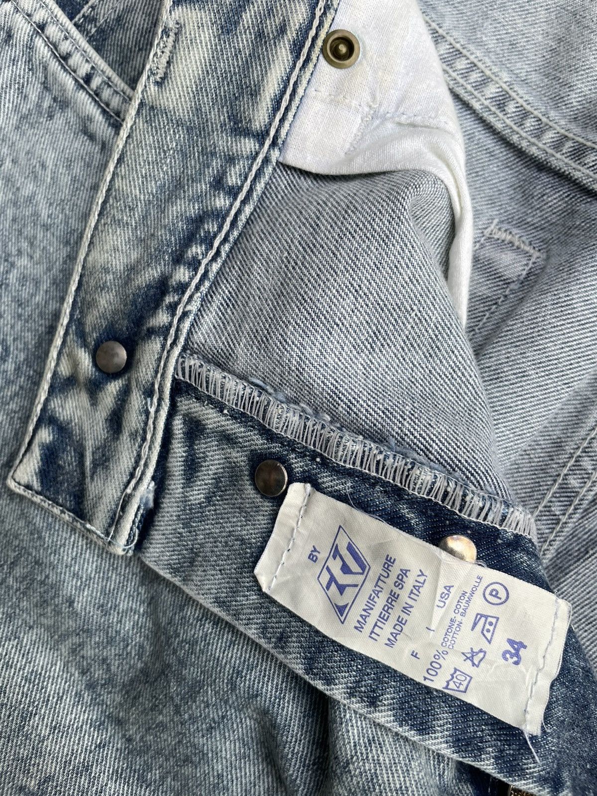 Versace Vintage Versace Stone Wash Denim Size US 35 - 18 Thumbnail