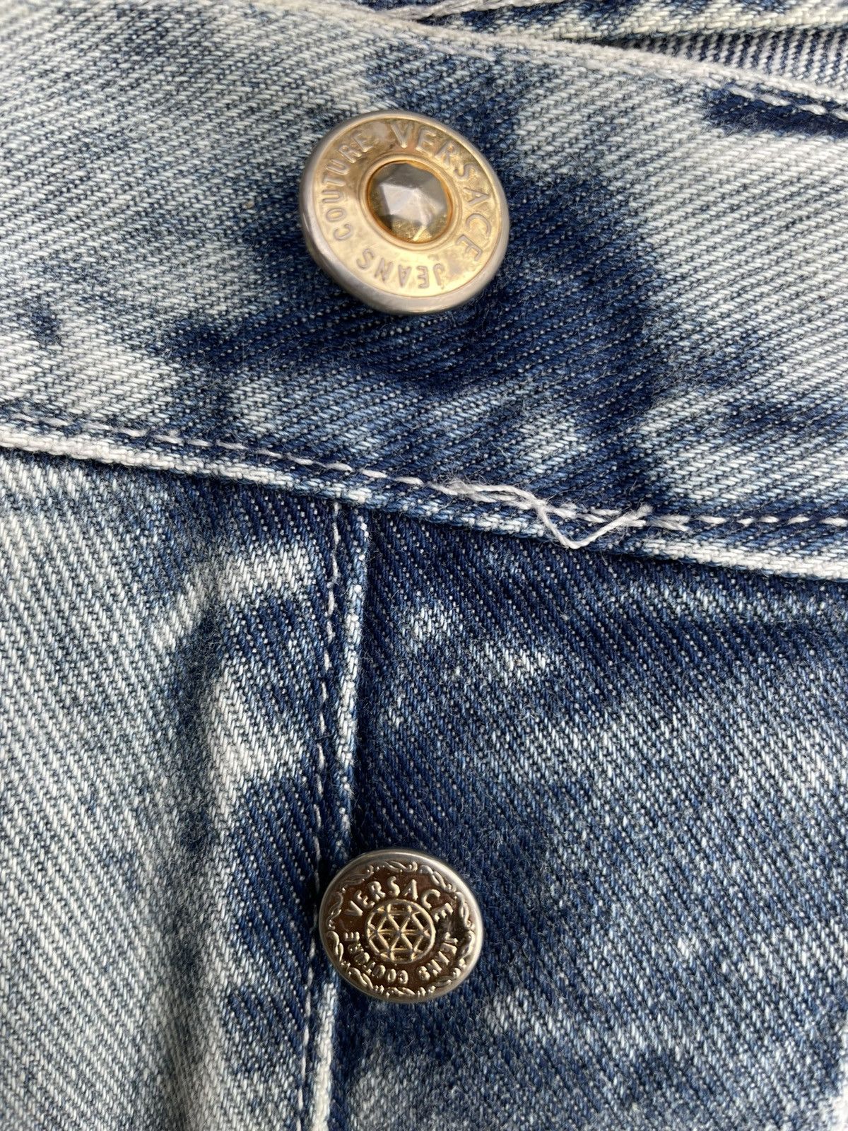 Versace Vintage Versace Stone Wash Denim Size US 35 - 19 Thumbnail