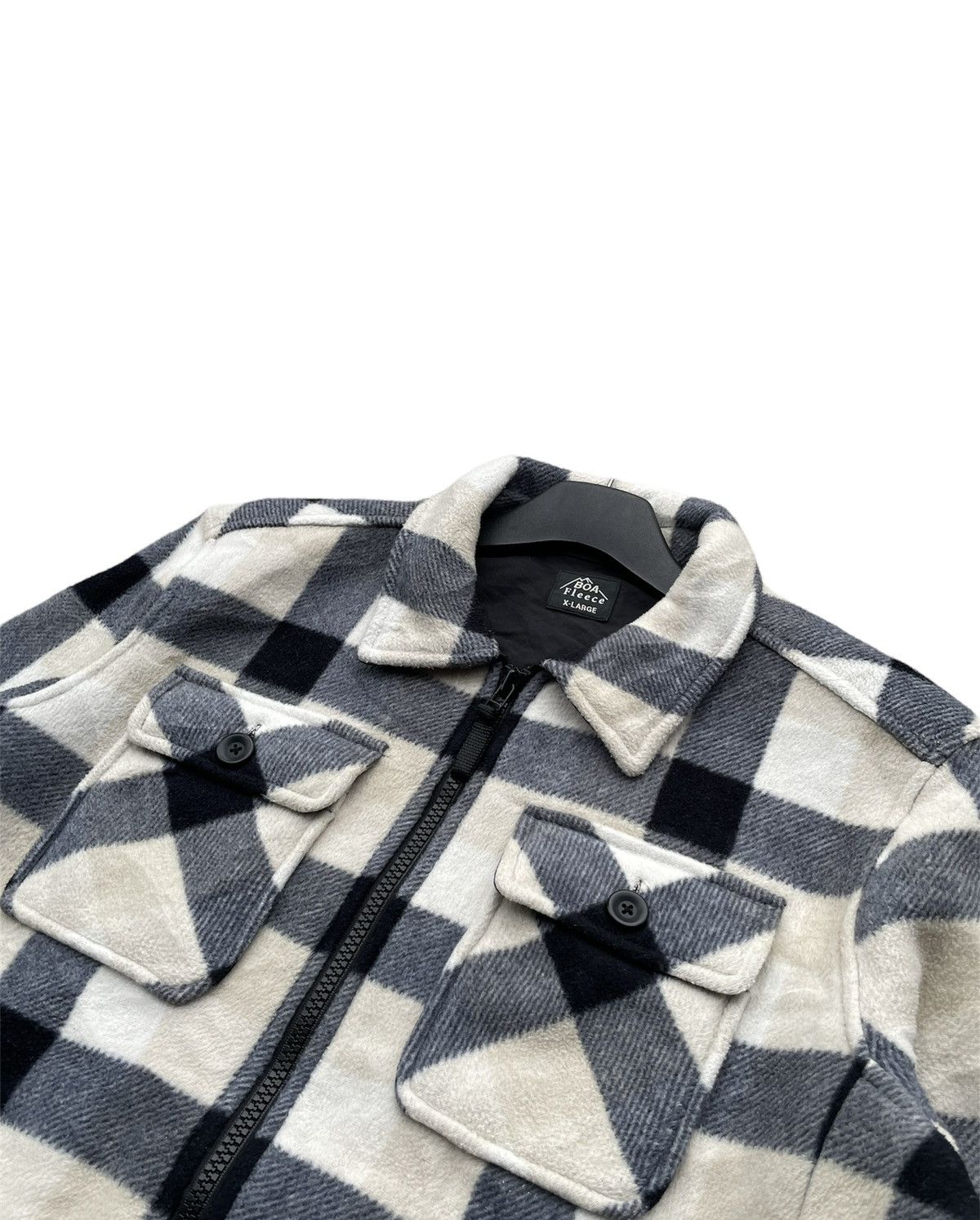 Uniqlo Boa Fleece Uniqlo Checkered Jacket Size US L / EU 52-54 / 3 - 5 Thumbnail