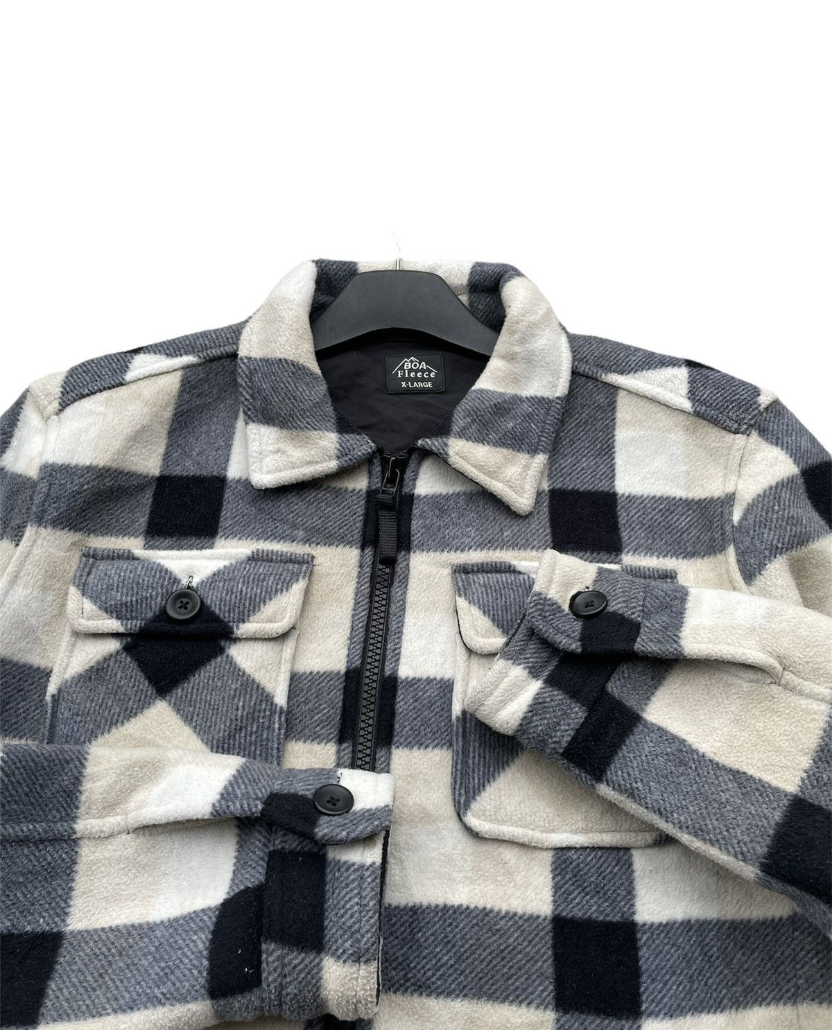 Uniqlo Boa Fleece Uniqlo Checkered Jacket Size US L / EU 52-54 / 3 - 9 Thumbnail
