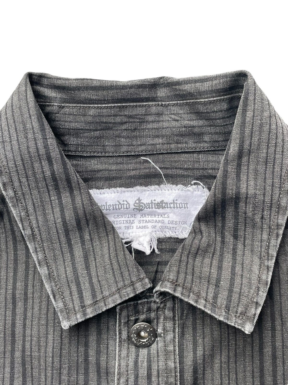 Japanese Brand Splendid Satisfaction Stripes Denim Shirt Size US L / EU 52-54 / 3 - 6 Thumbnail