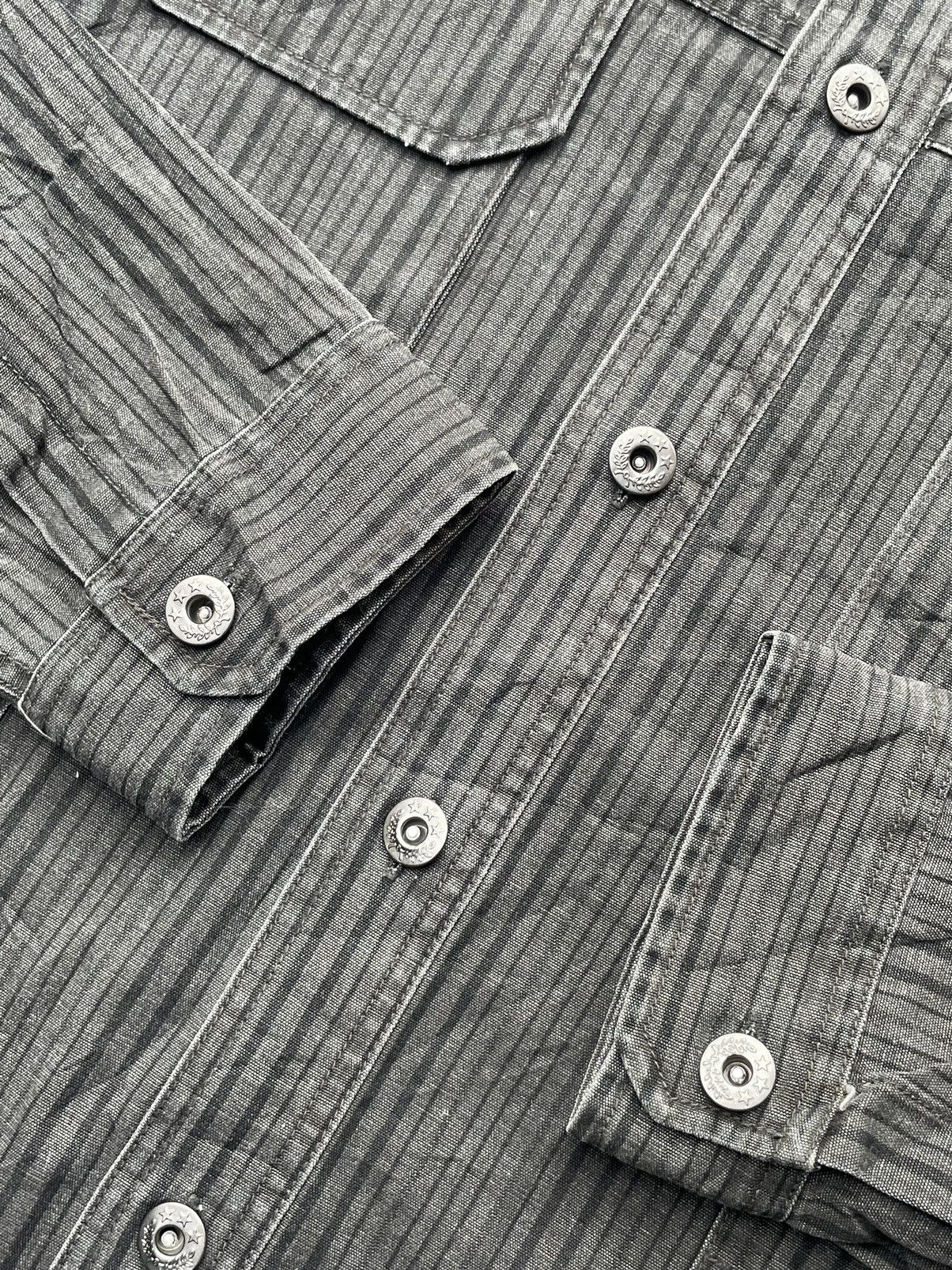 Japanese Brand Splendid Satisfaction Stripes Denim Shirt Size US L / EU 52-54 / 3 - 11 Thumbnail