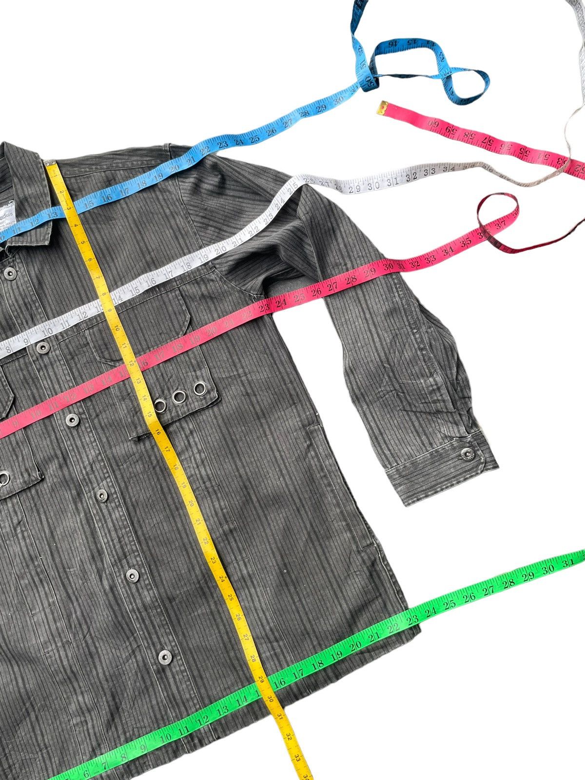 Japanese Brand Splendid Satisfaction Stripes Denim Shirt Size US L / EU 52-54 / 3 - 16 Thumbnail