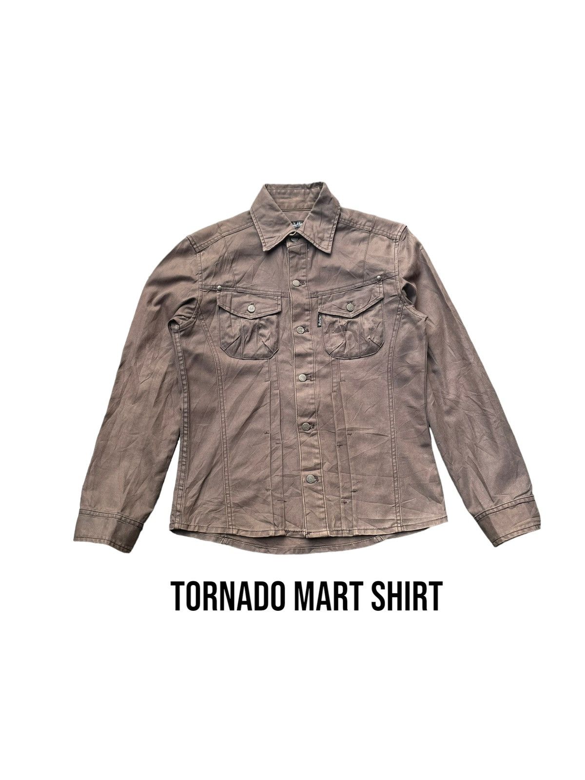 Tornado Mart Tornado Mart Faded Wash Shirt Size US S / EU 44-46 / 1 - 1 Thumbnail