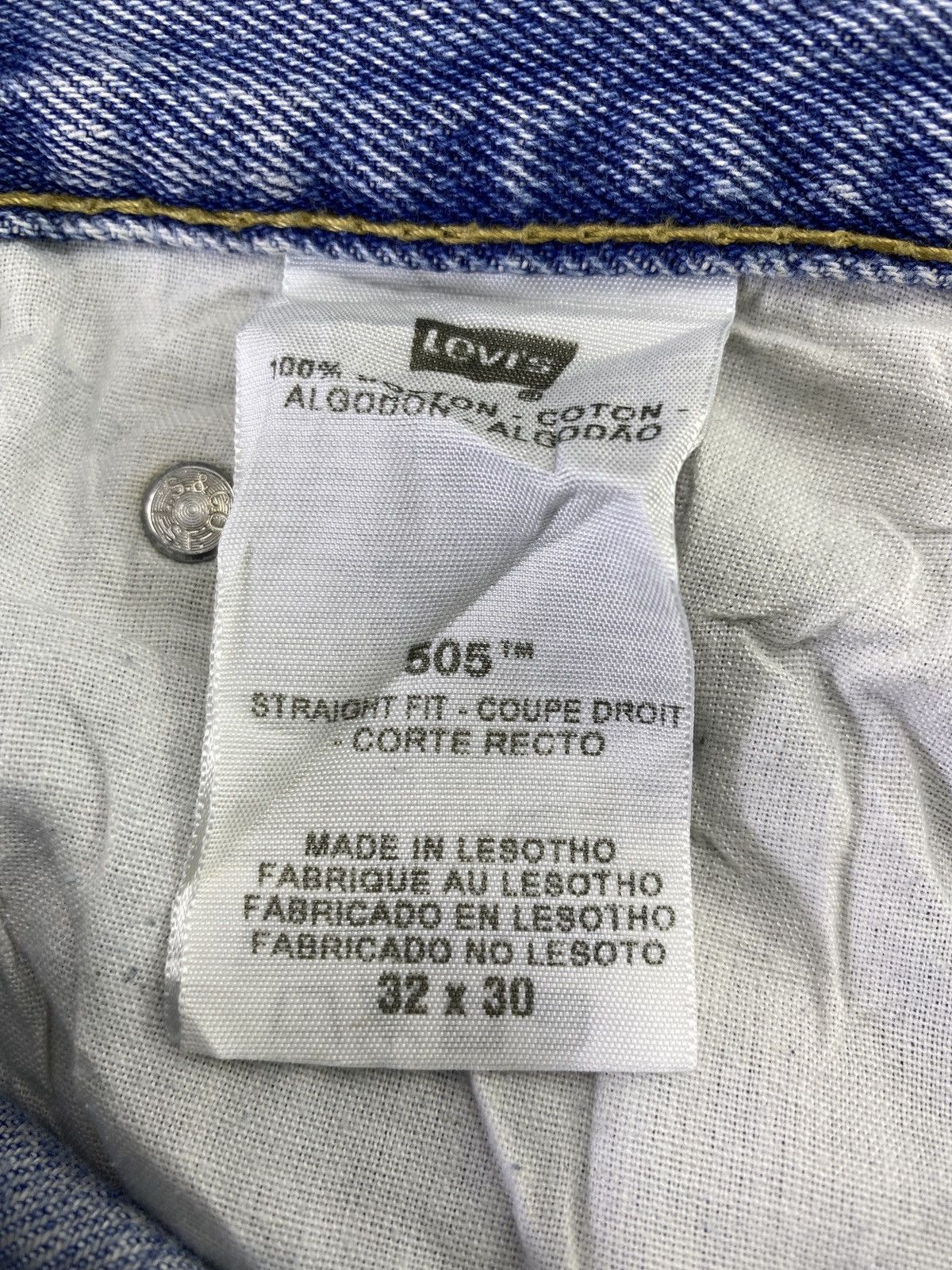 Levi's Vintage Levi's 505 Jeans Blue Wash - J737 Size US 34 / EU 50 - 5 Thumbnail