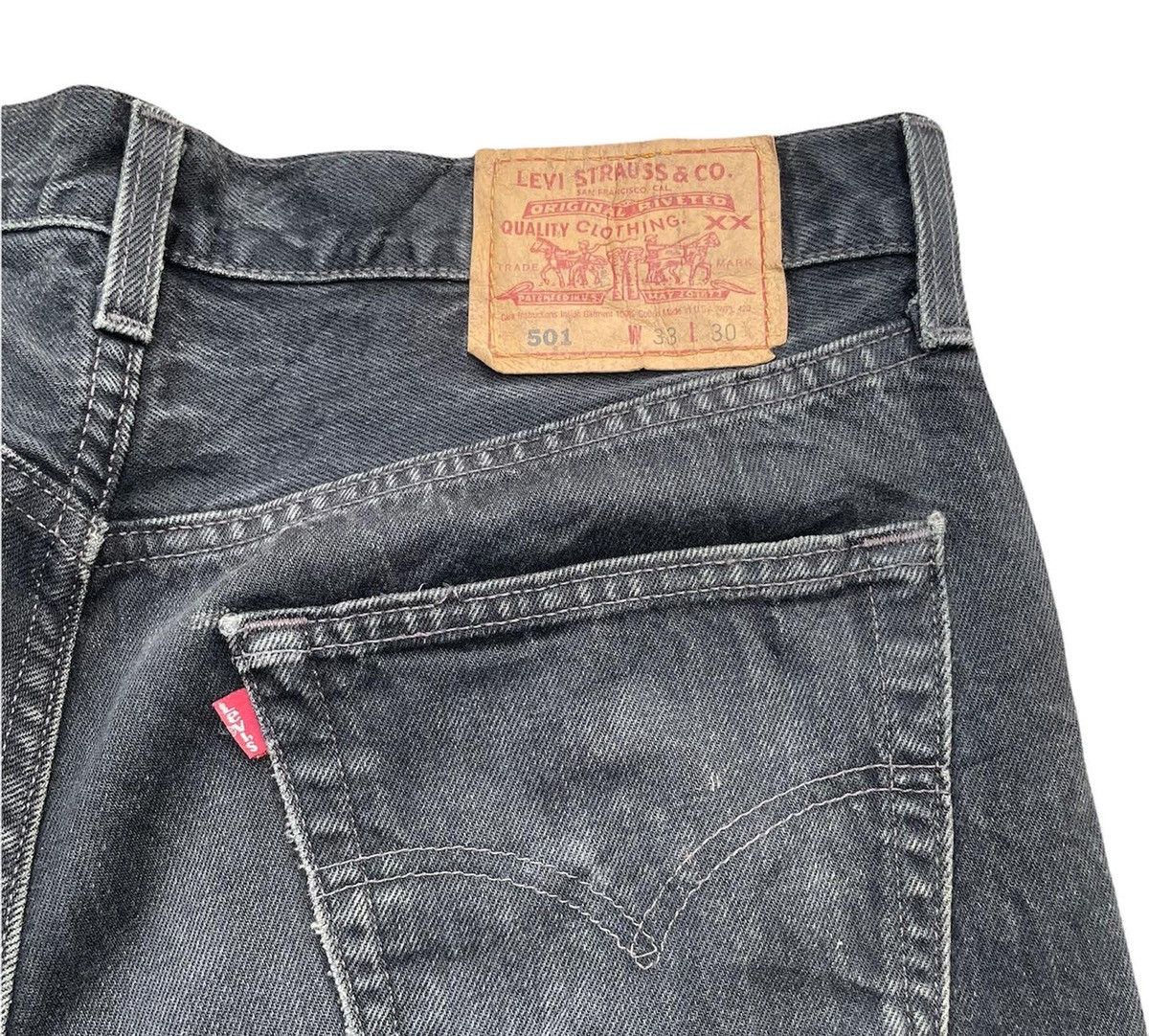 Levi's Vintage Levis 501 e 1997 Usa Super Black Denim Size US 33 - 6 Thumbnail