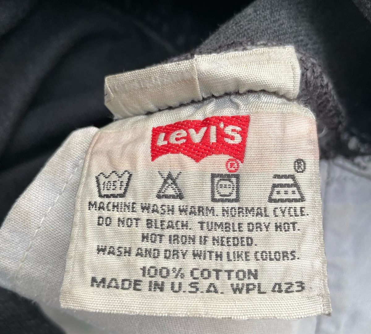Levi's Vintage Levis 501 e 1997 Usa Super Black Denim Size US 33 - 9 Thumbnail