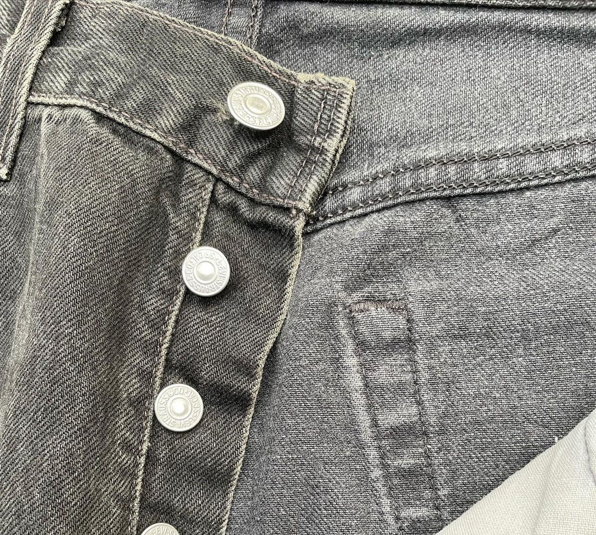 Levi's Vintage Levis 501 e 1997 Usa Super Black Denim Size US 33 - 10 Thumbnail
