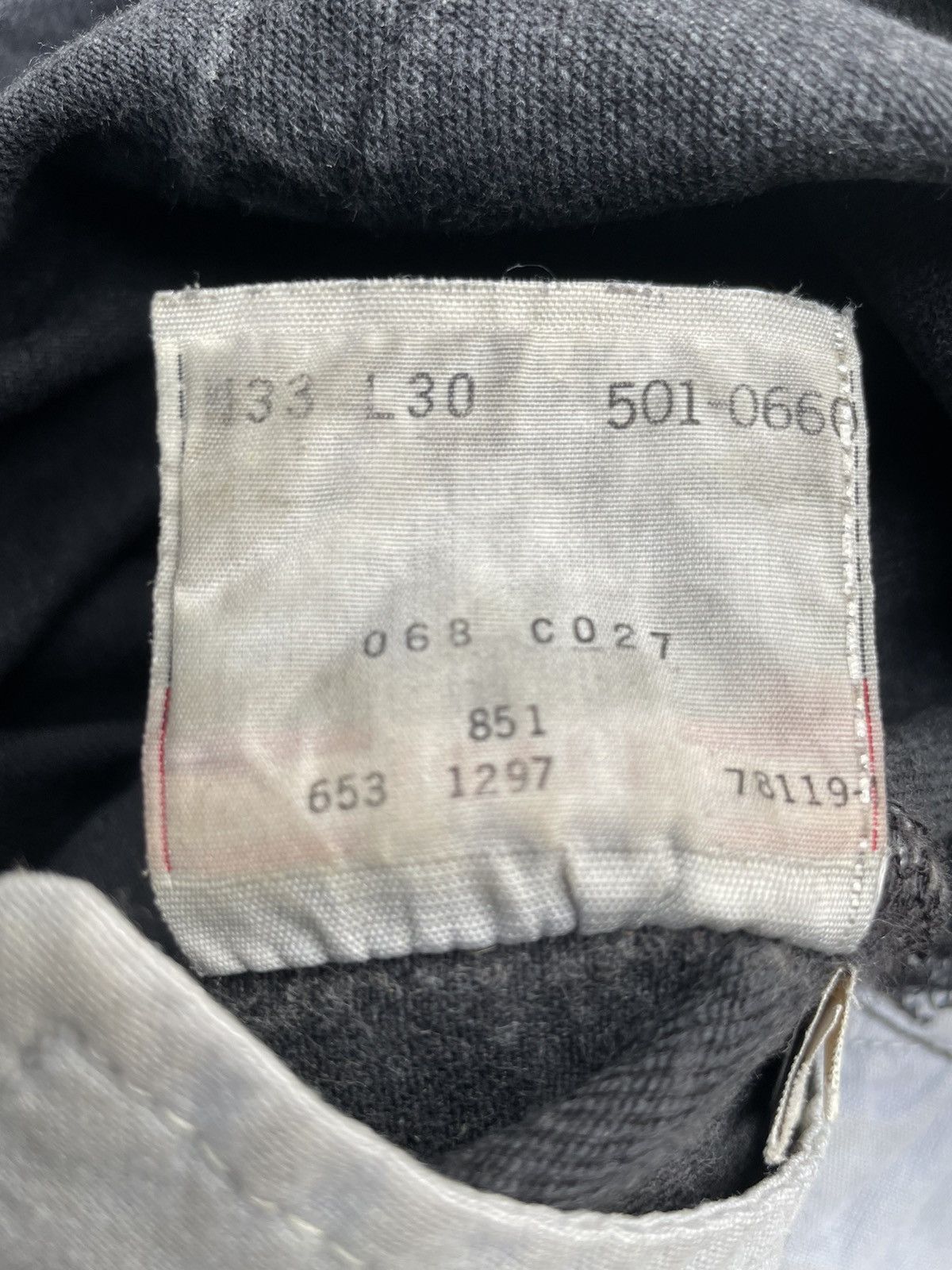Levi's Vintage Levis 501 e 1997 Usa Super Black Denim Size US 33 - 11 Thumbnail