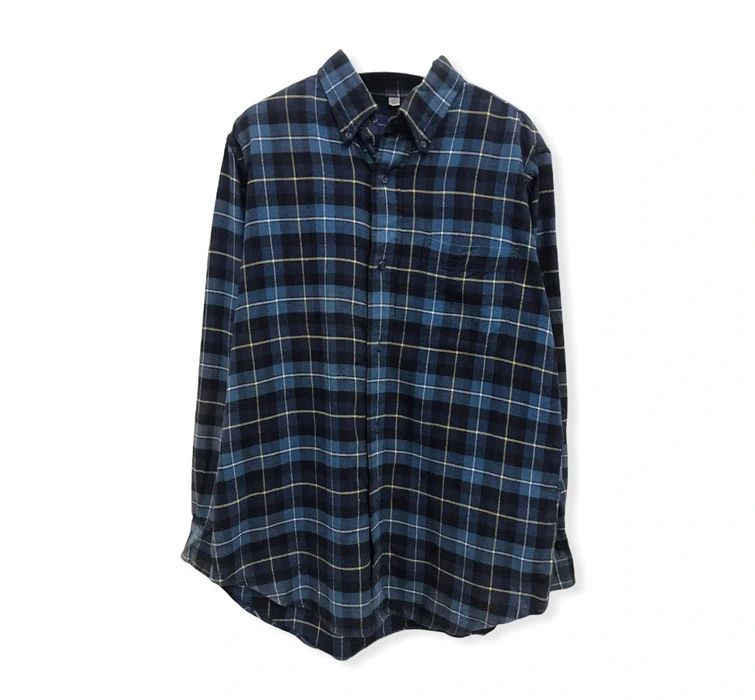 Uniqlo Japanese Brand Uniqlo Plaid Tartan Flannel Shirt 