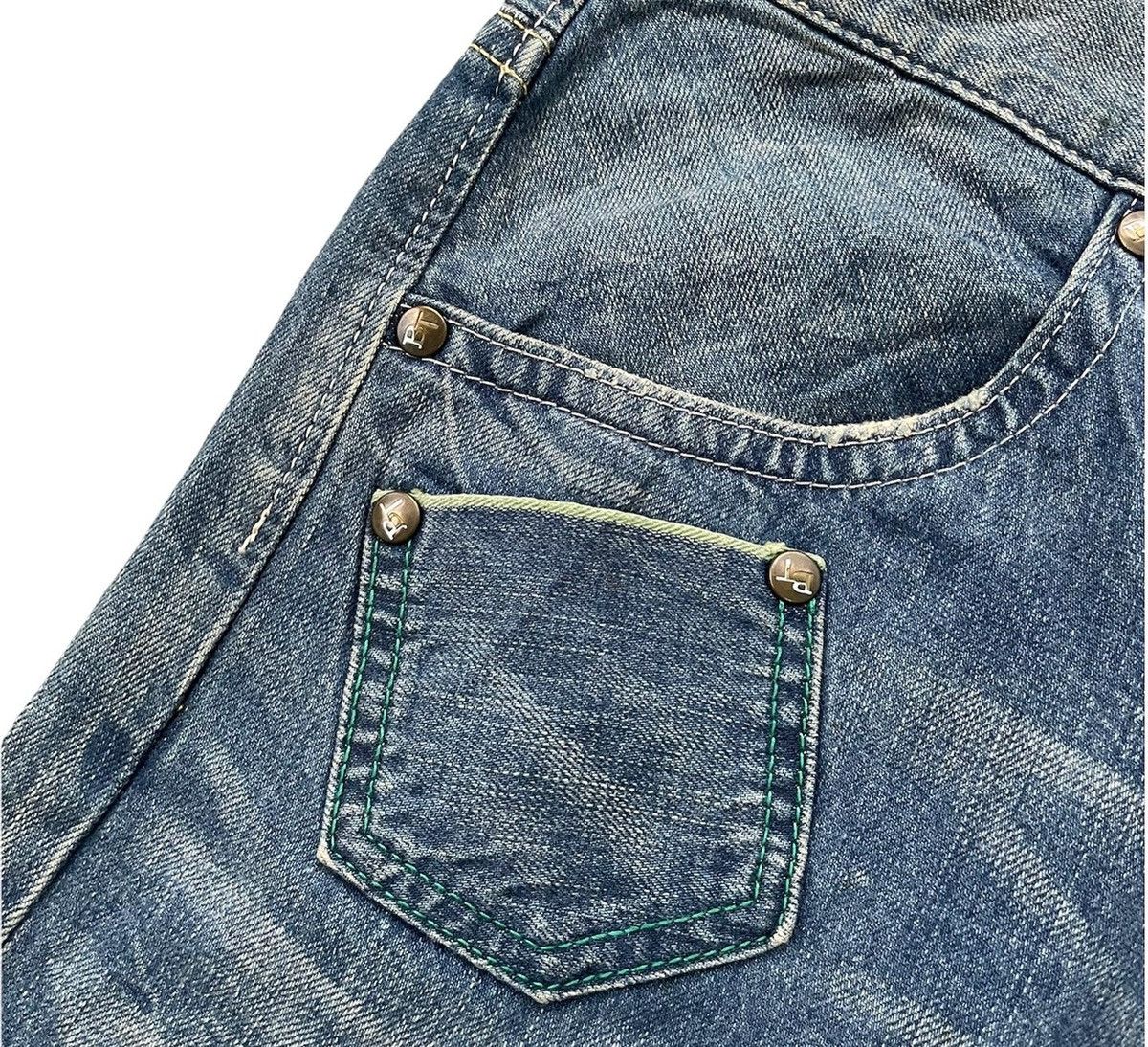 Edwin Vintage Edwin Blue Trip Greenline Selvedge Distressed Size US 33 - 4 Thumbnail