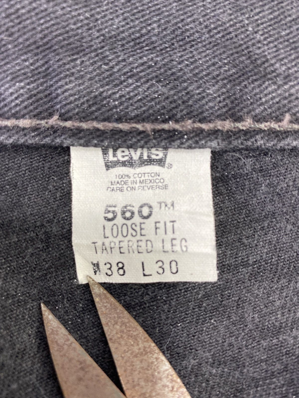 Levi's Vintage Levi's 560 Black Jeans 38x30 - J738 Size US 38 / EU 54 - 5 Thumbnail