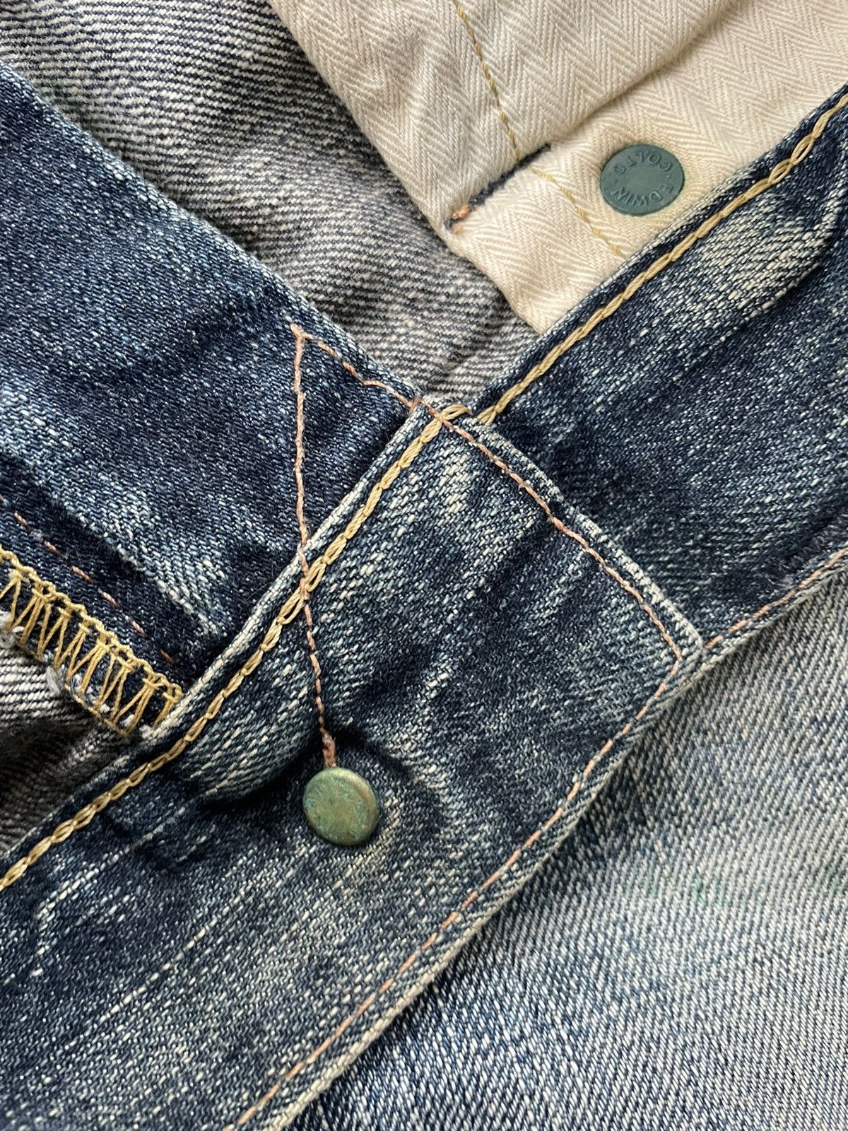 Edwin Vintage Edwin 505V Selvedge Aging Distressed Size US 36 / EU 52 - 19 Thumbnail
