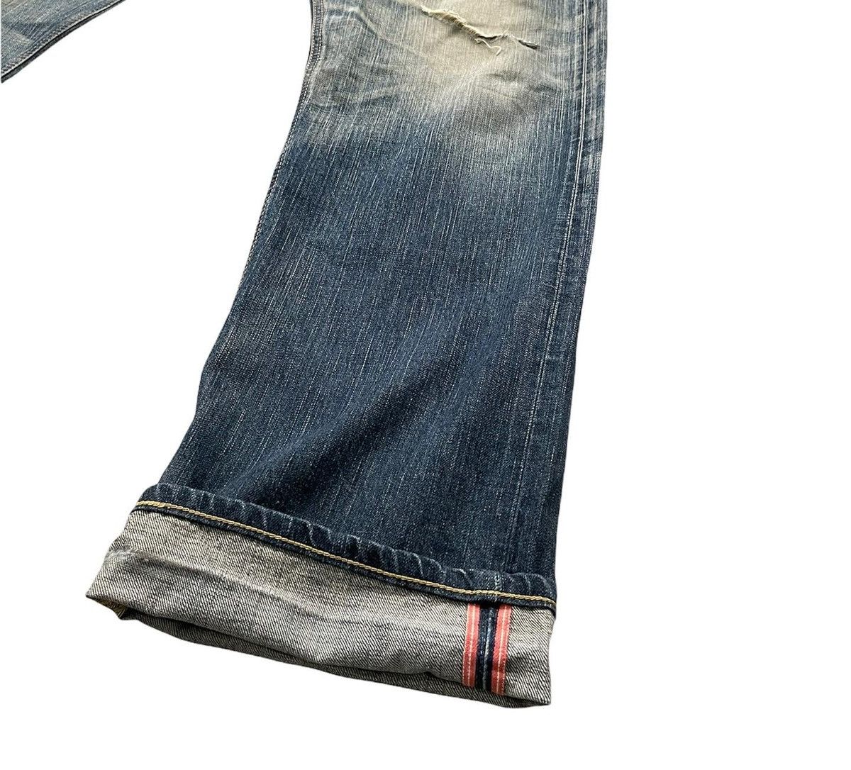 Edwin Vintage Edwin 505V Selvedge Aging Distressed Size US 36 / EU 52 - 3 Thumbnail