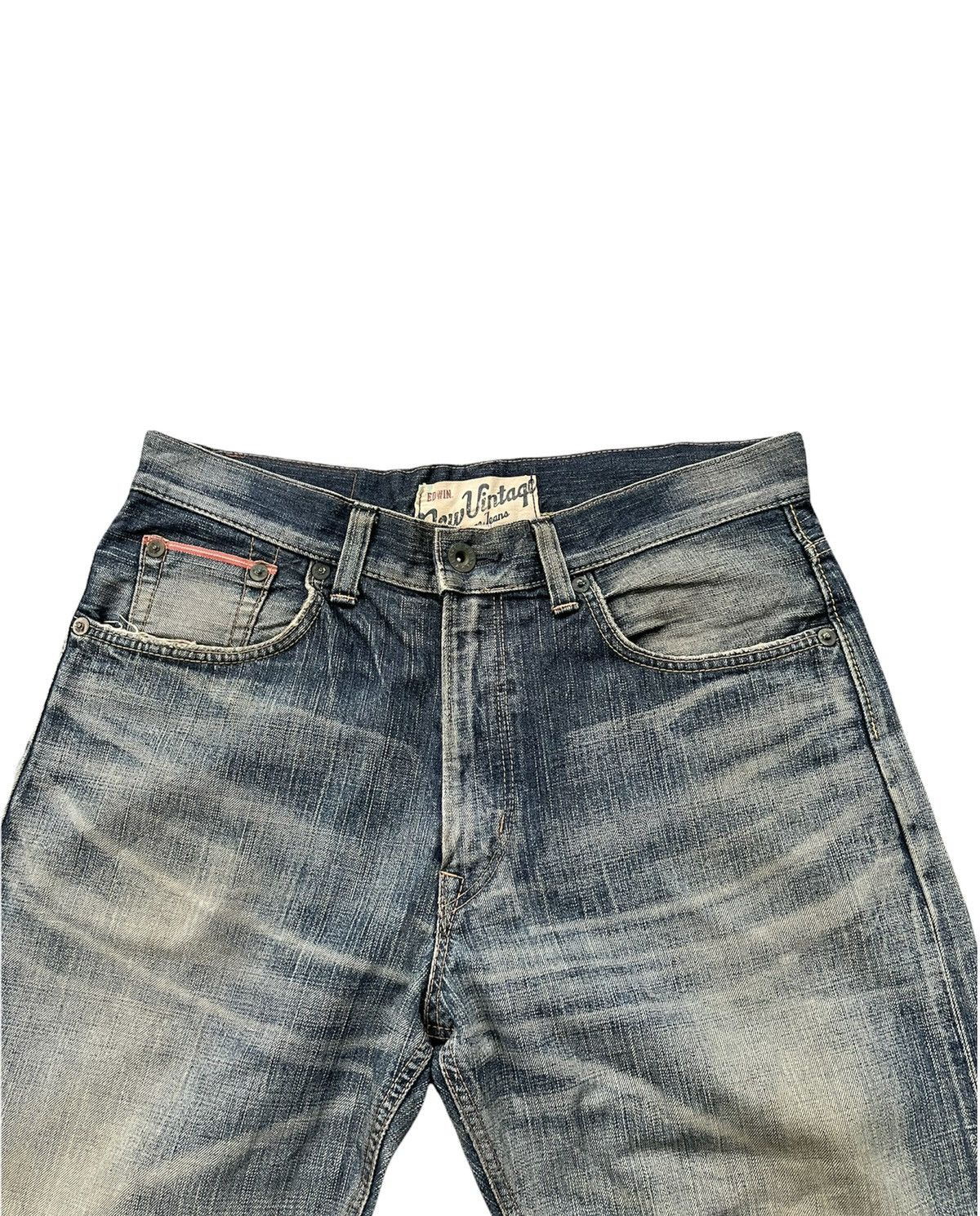 Edwin Vintage Edwin 505V Selvedge Aging Distressed Size US 36 / EU 52 - 12 Thumbnail