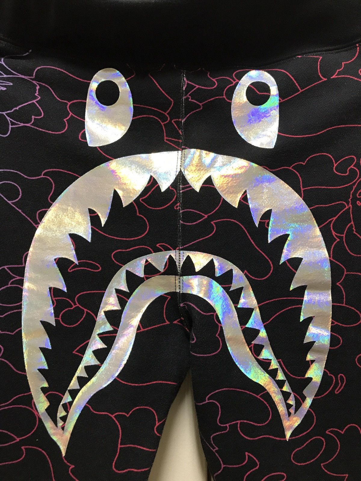 Bape Pencil Neon Camo Shark Sweat Pants Size US 28 / EU 44 - 3 Thumbnail