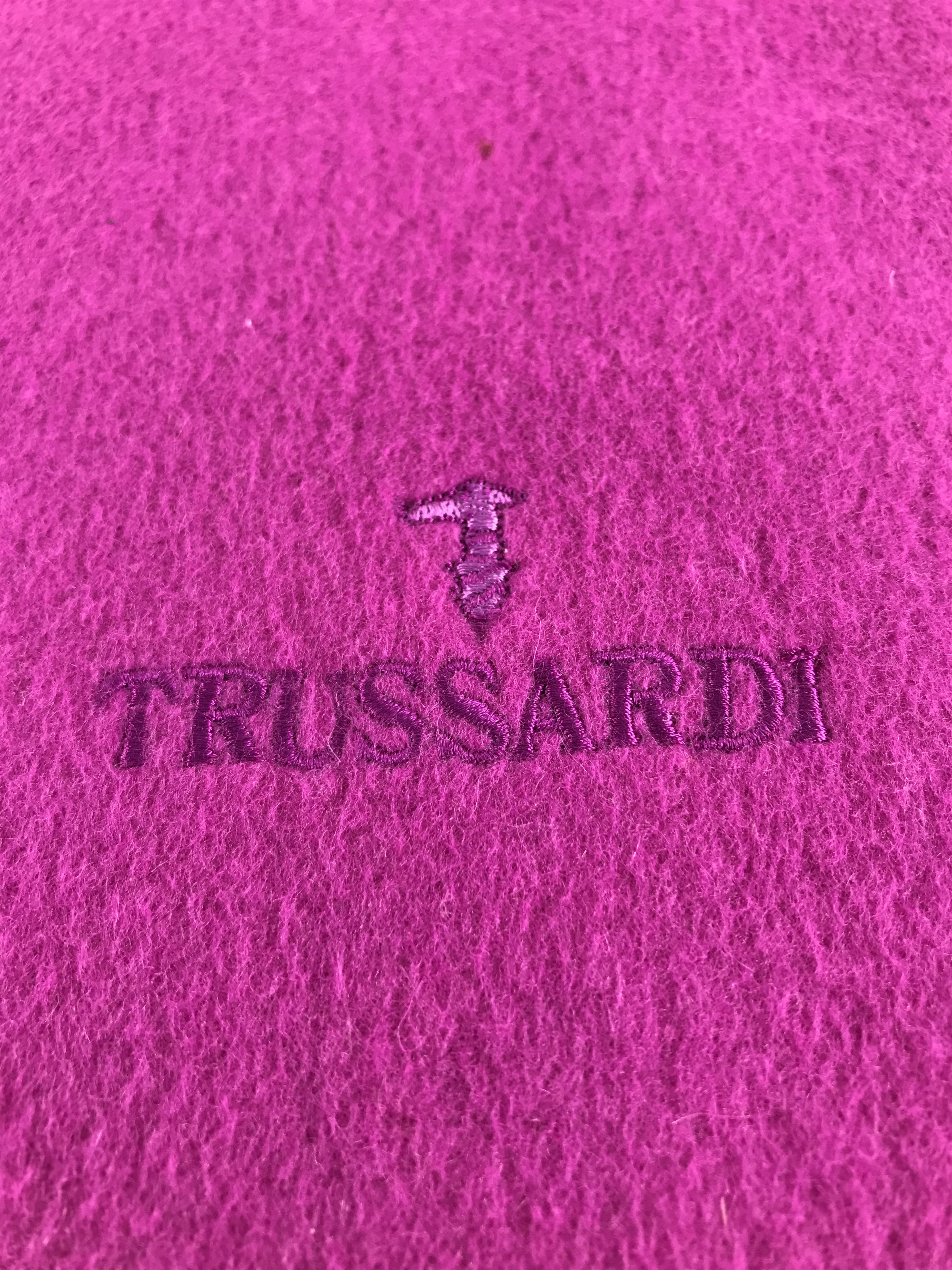 Trussardi Trussardi Pink Wool Scarf Muffler V249 Size ONE SIZE - 4 Thumbnail