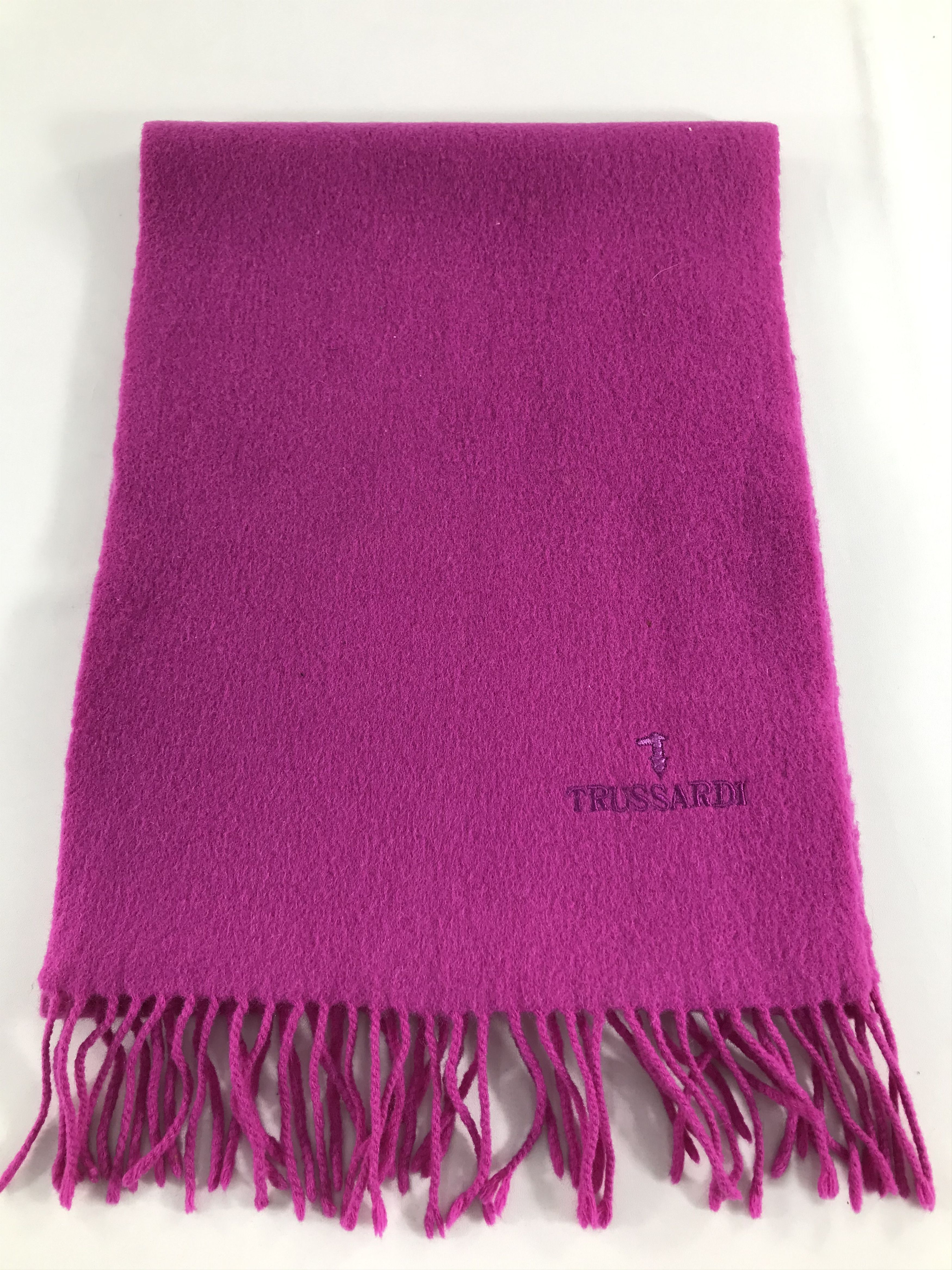 Trussardi Trussardi Pink Wool Scarf Muffler V249 Size ONE SIZE - 2 Thumbnail